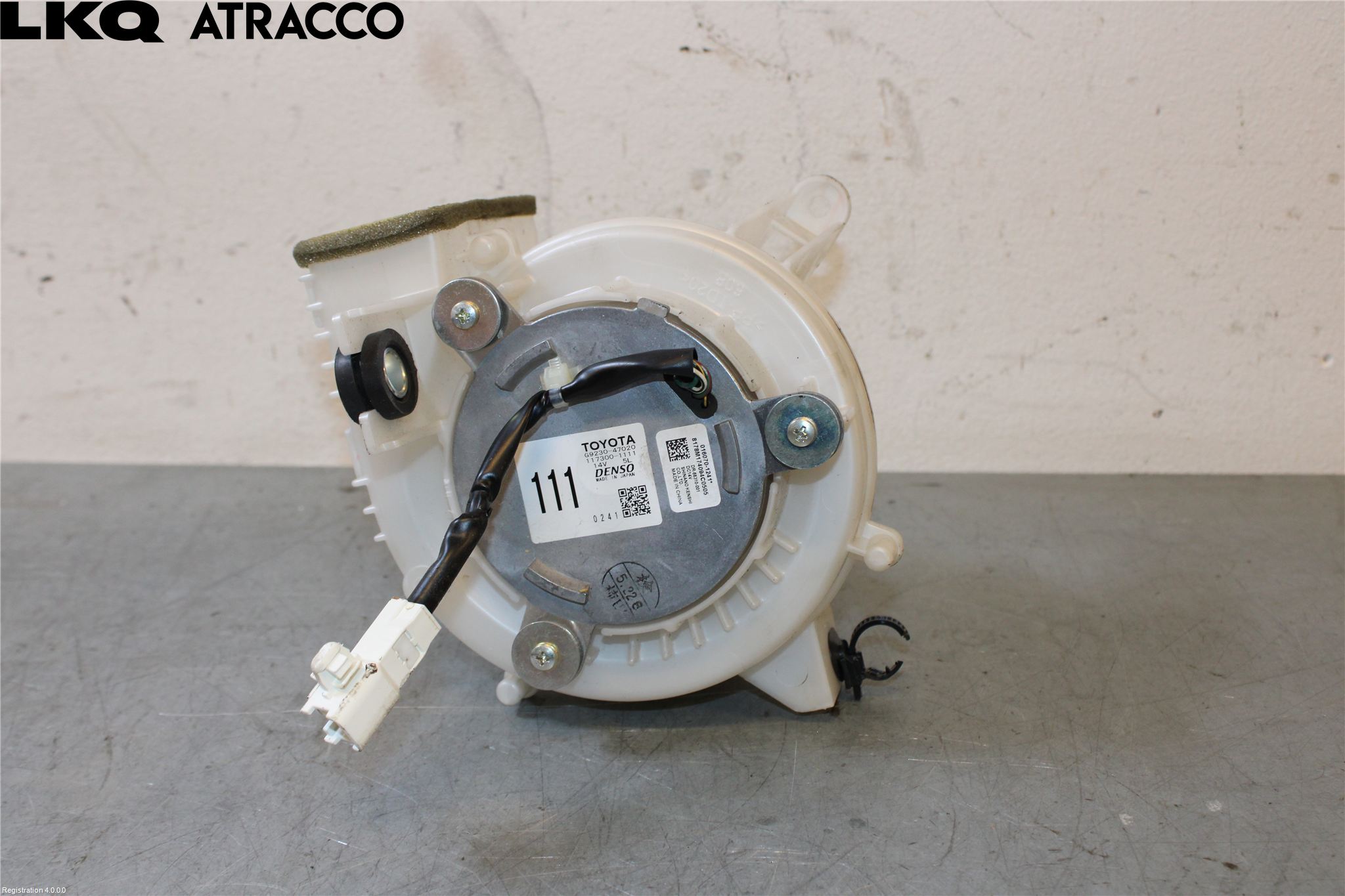 Toyota PRIUS ZVW30 09-20 Varmeapparat Viftemotor