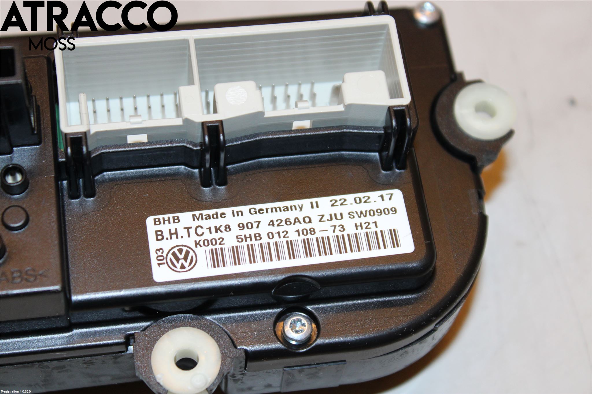 Volkswagen VW CADDY 16-20 Varme Ac Betjening-Display