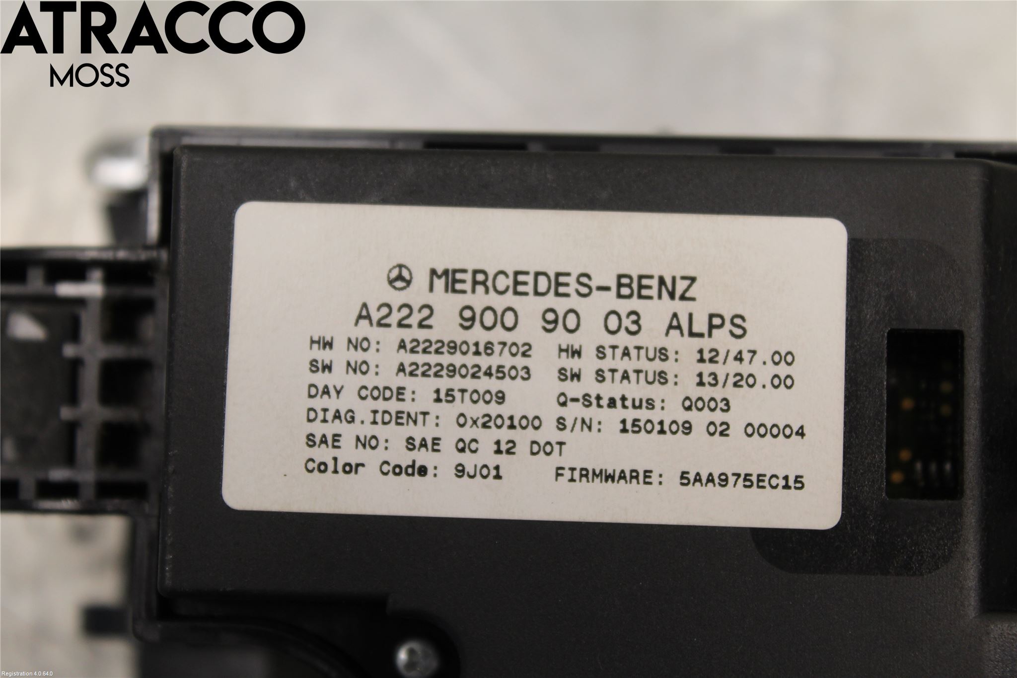 Mercedes-Benz MB S-KLASS (W222) 13-20 Instrumentkonsoll Midt