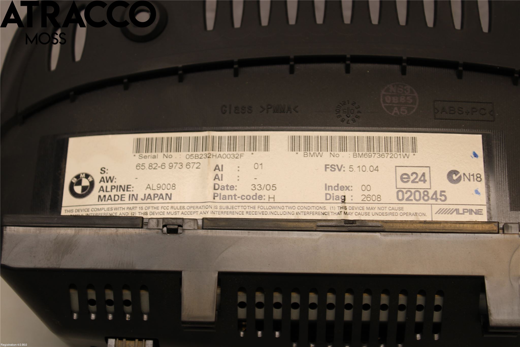 BMW 3 E90/91 SED/TOU 05-12 Instr Kombinert