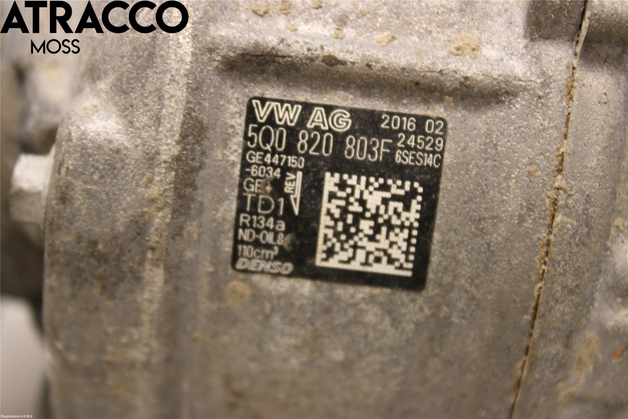 Volkswagen VW GOLF / E-GOLF VII 13-20 Varme Ac Kompressor