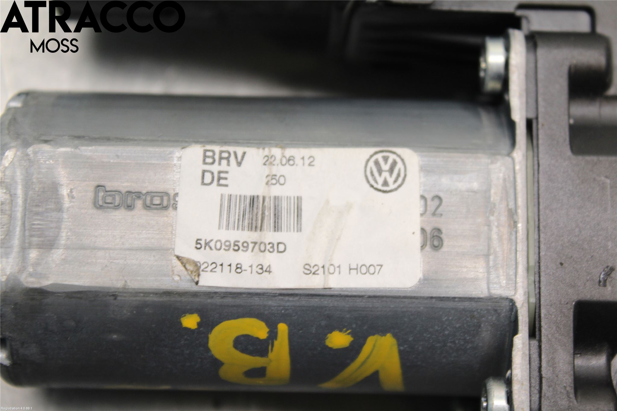 Volkswagen VW GOLF VI 09-13 Vindusheismotor