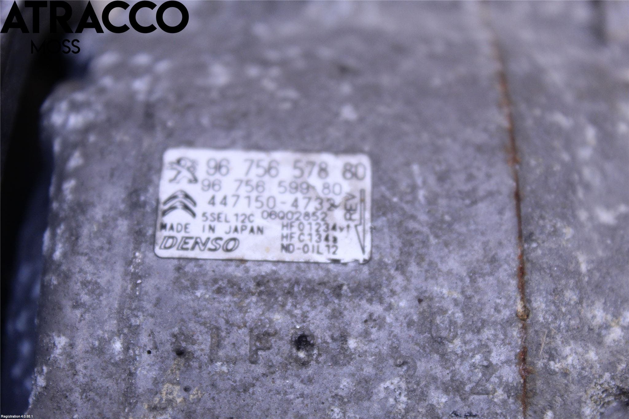 Citroen C4 GRAND PICASSO 14-18 Varme Ac Kompressor