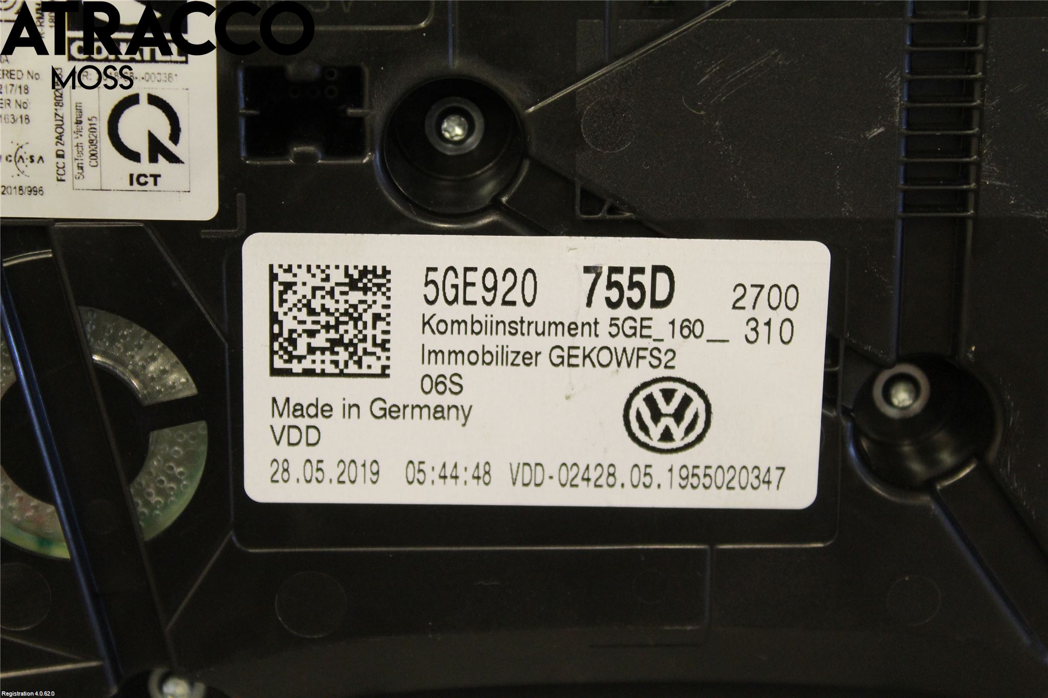 Volkswagen VW GOLF / E-GOLF VII 13-20 Instr Kombinert