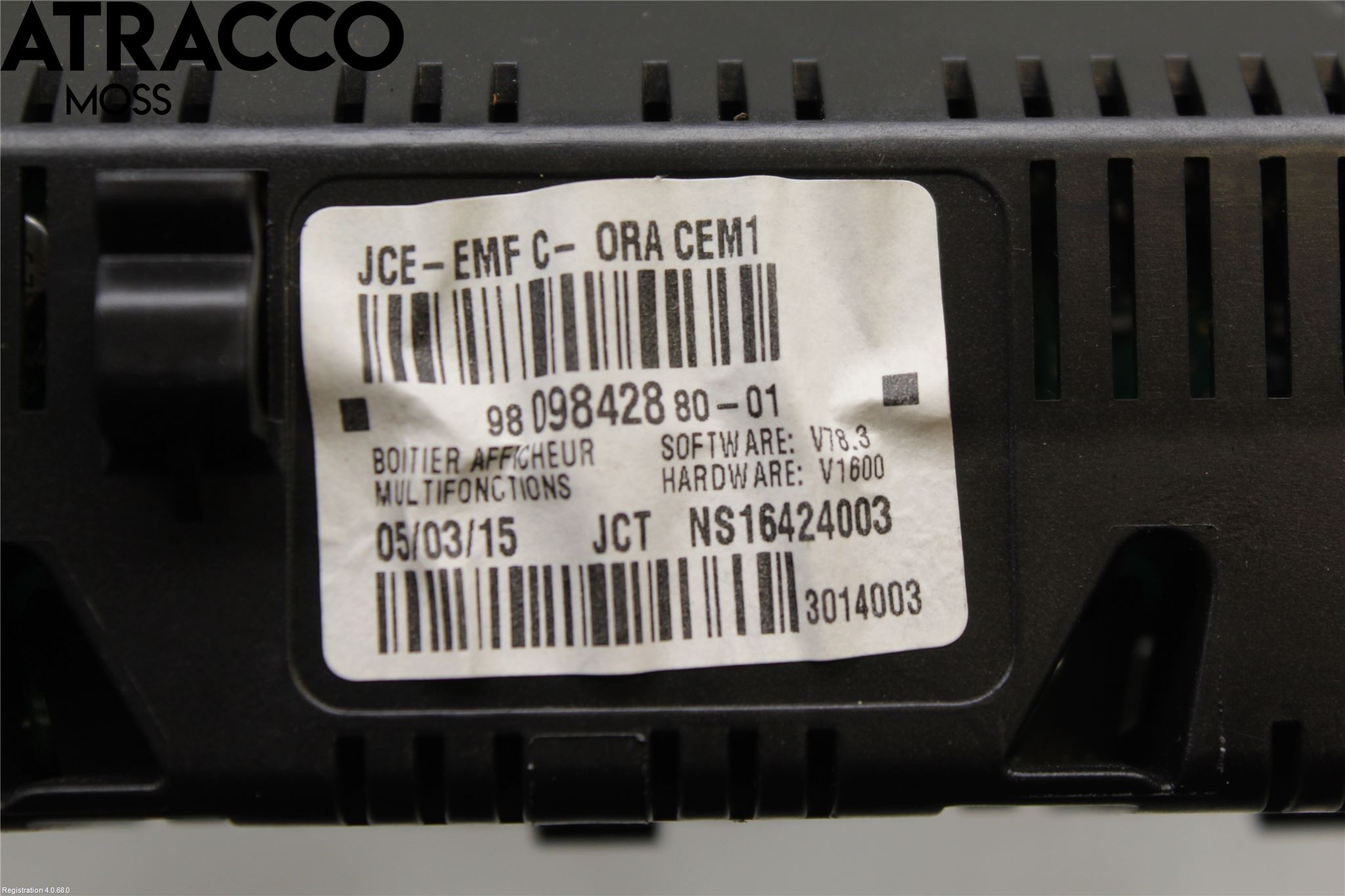 Citroen BERLINGO 08-18 Multifunktionsdisplay