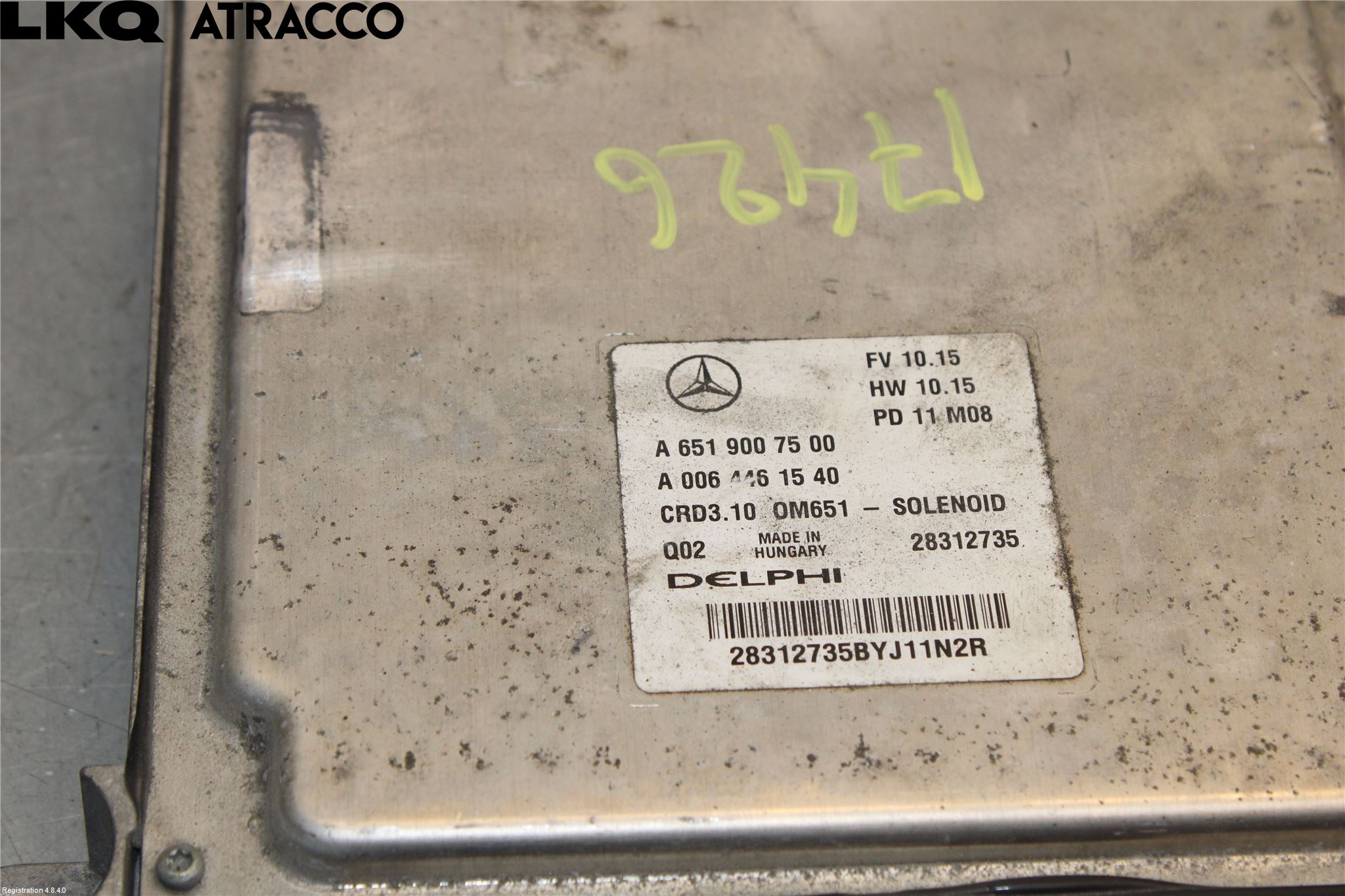 Mercedes-Benz MB C-KLASS (W204) 07-15 Styreenhet Innsprøytning