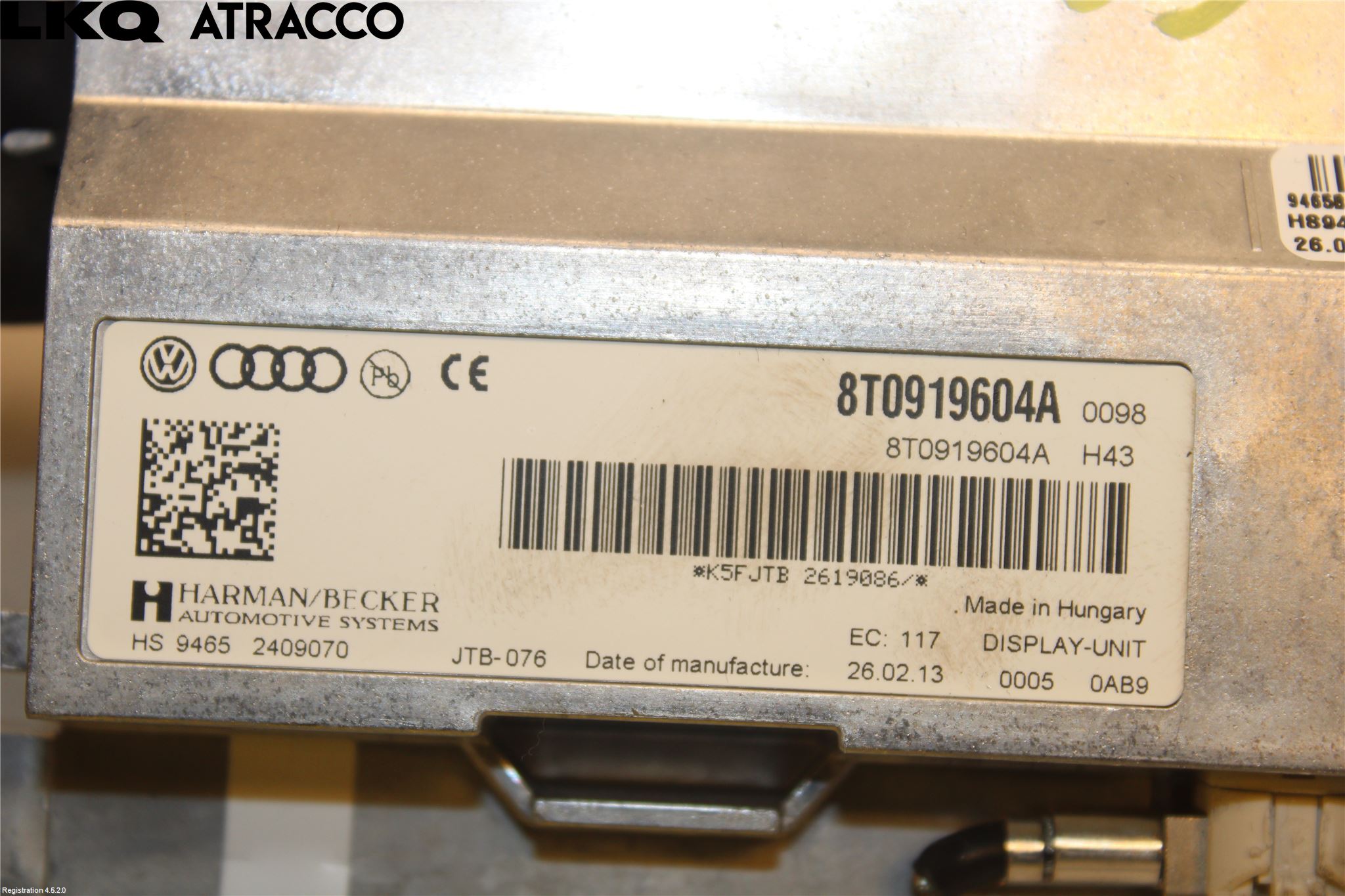 Audi A4/S4 08-11 Multifunktionsdisplay