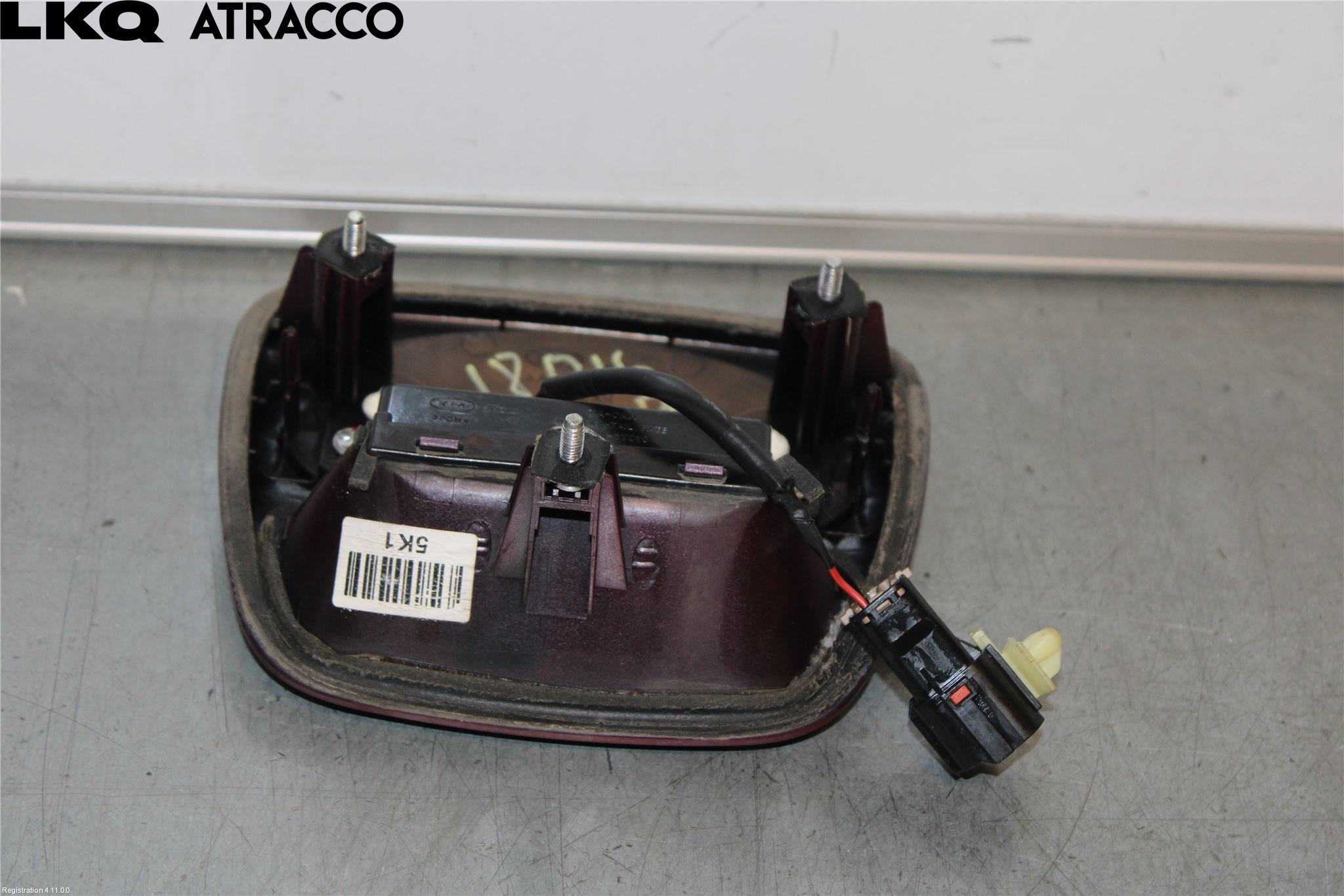 Kia PICANTO 12-17 Bakluke Handtak Ytre