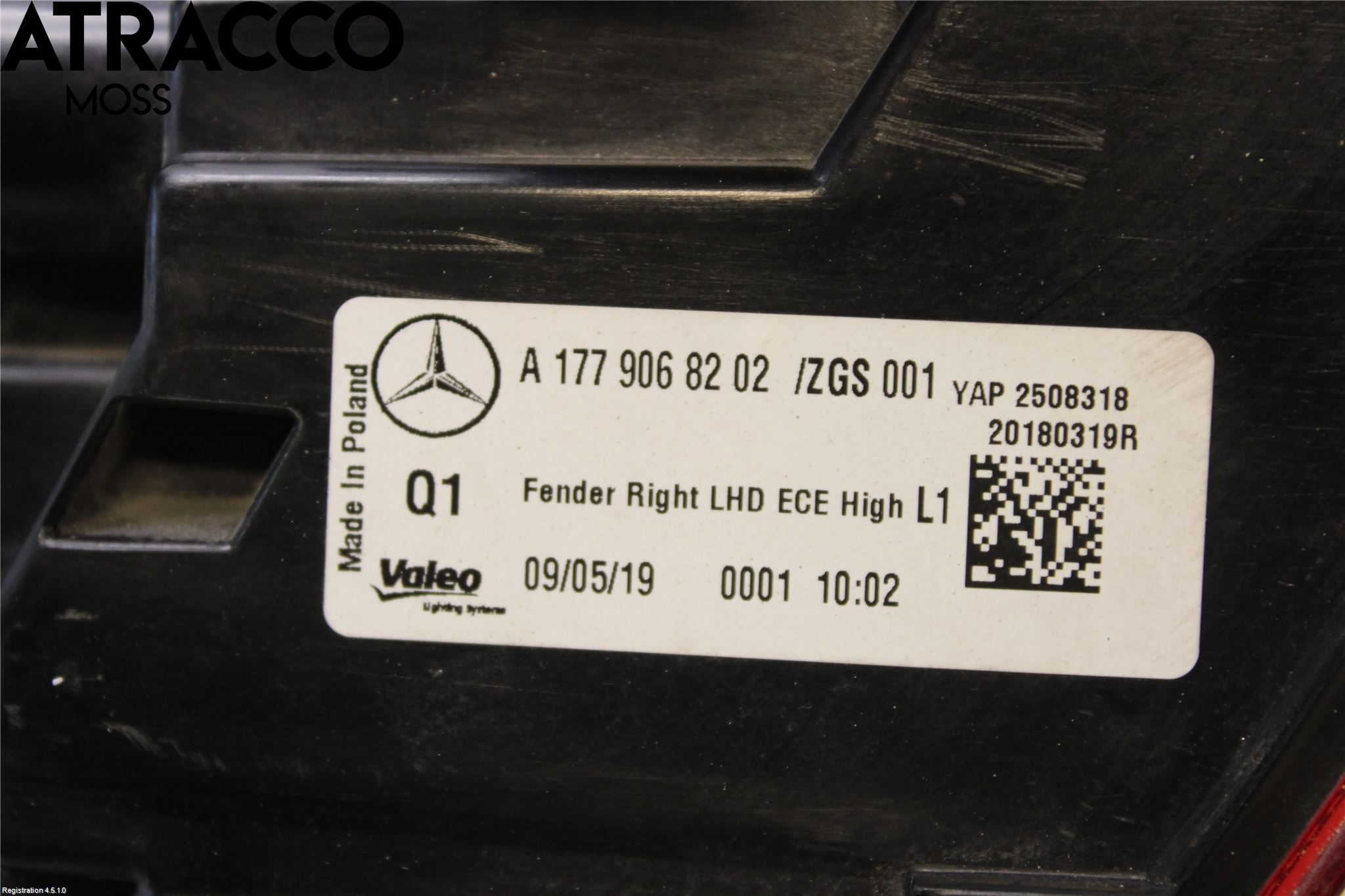 Mercedes-Benz MB A-KLASS (W177) 18- Baklykt Høyre