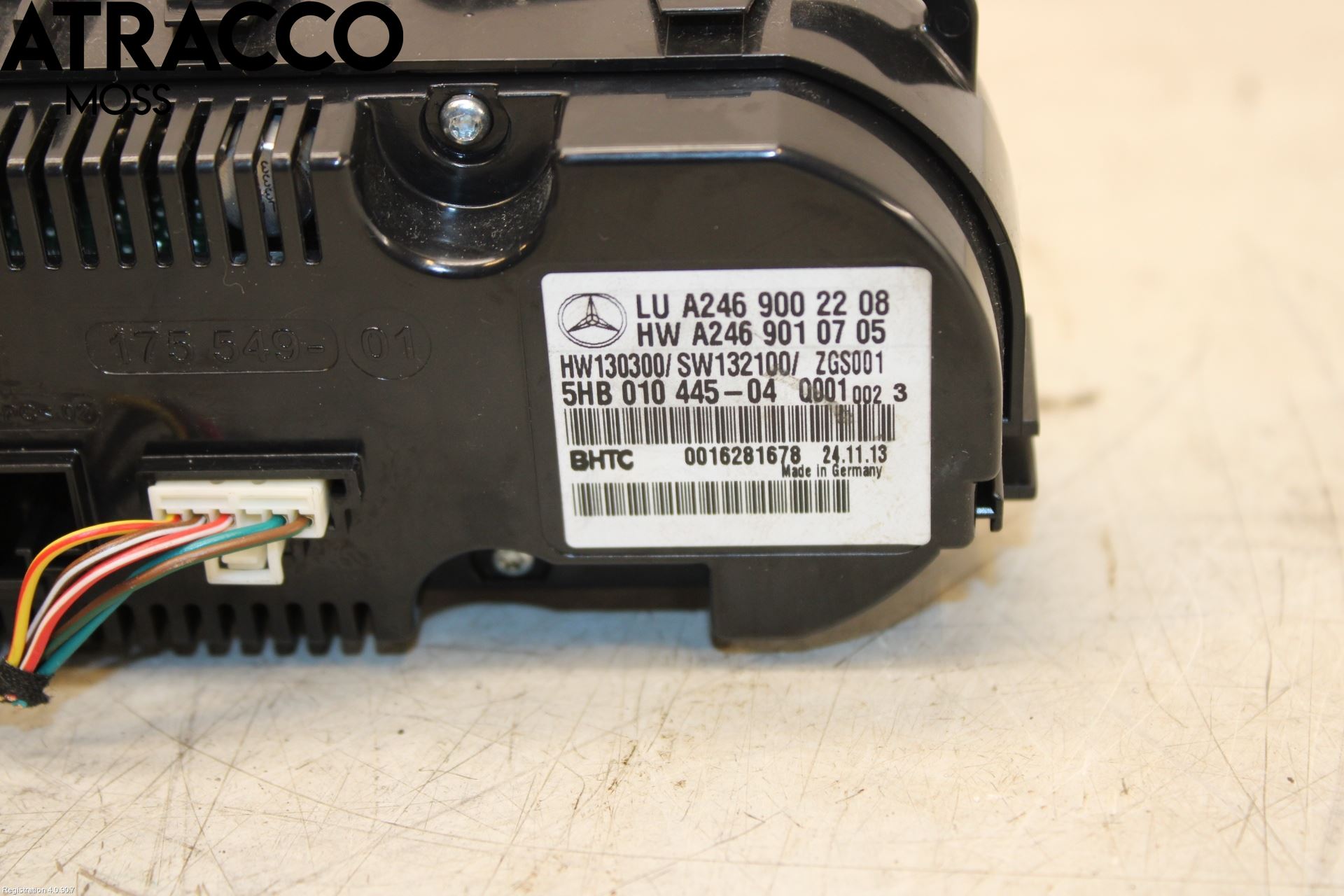 Mercedes-Benz MB CLA-KLASS (C117/X117) 13-19 Varme Ac Betjening-Display