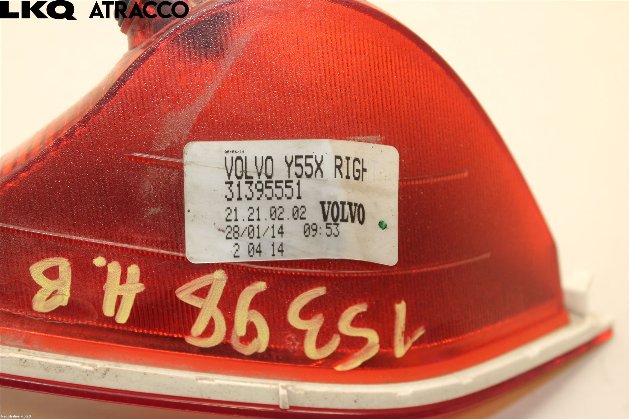 Volvo V40 12-19 Baklykt Ryggelys-Tåkelys