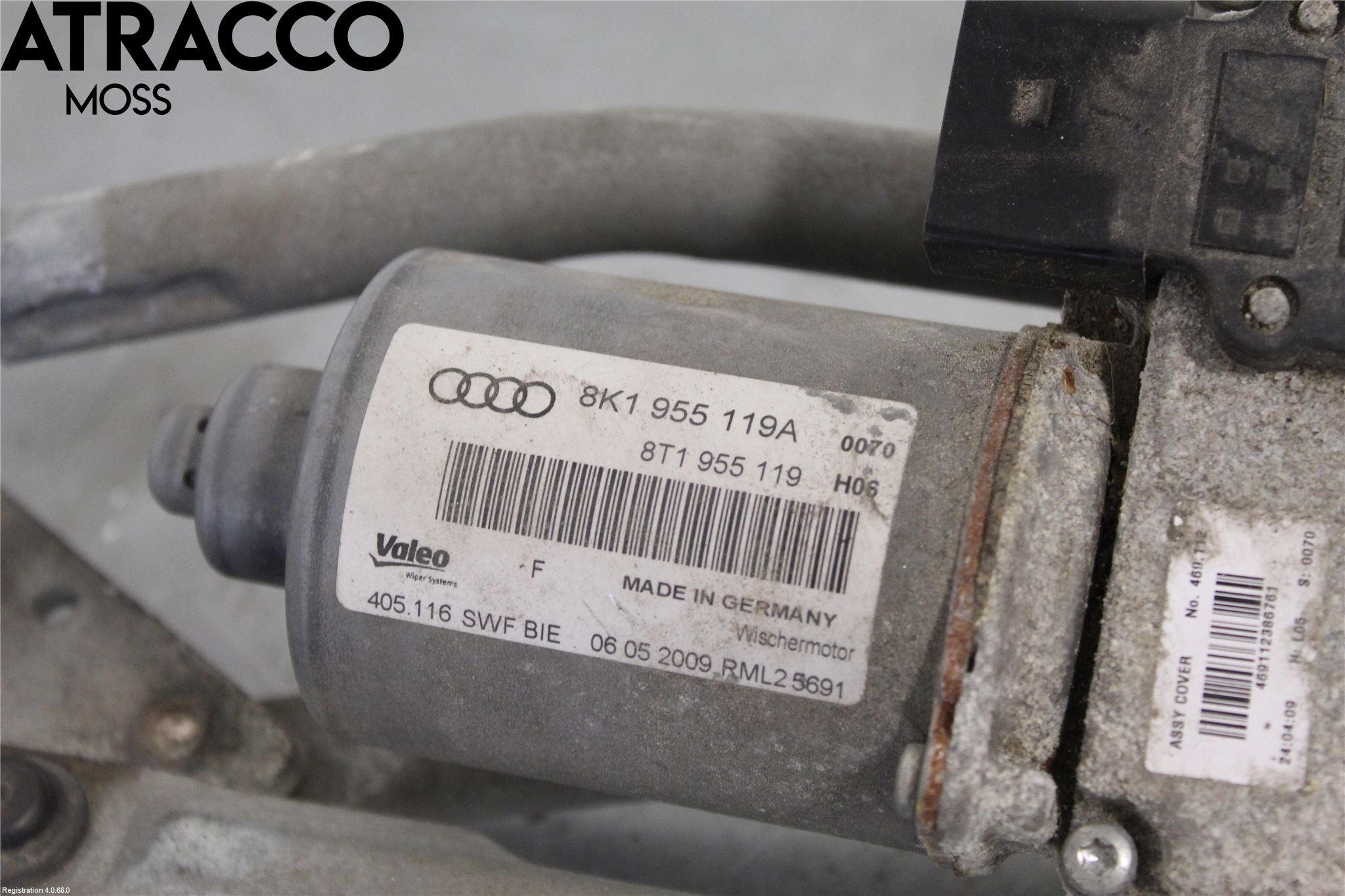 Audi A4/S4 08-11 Viskermotor Frontrute