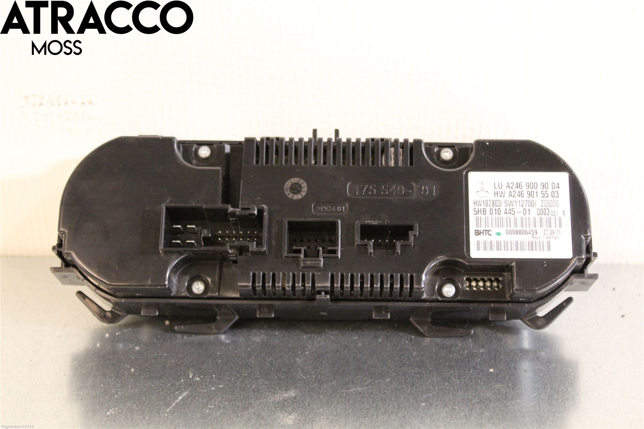 Mercedes-Benz MB B-KLASS (W246/W242) 12-19 Varme Ac Betjening-Display