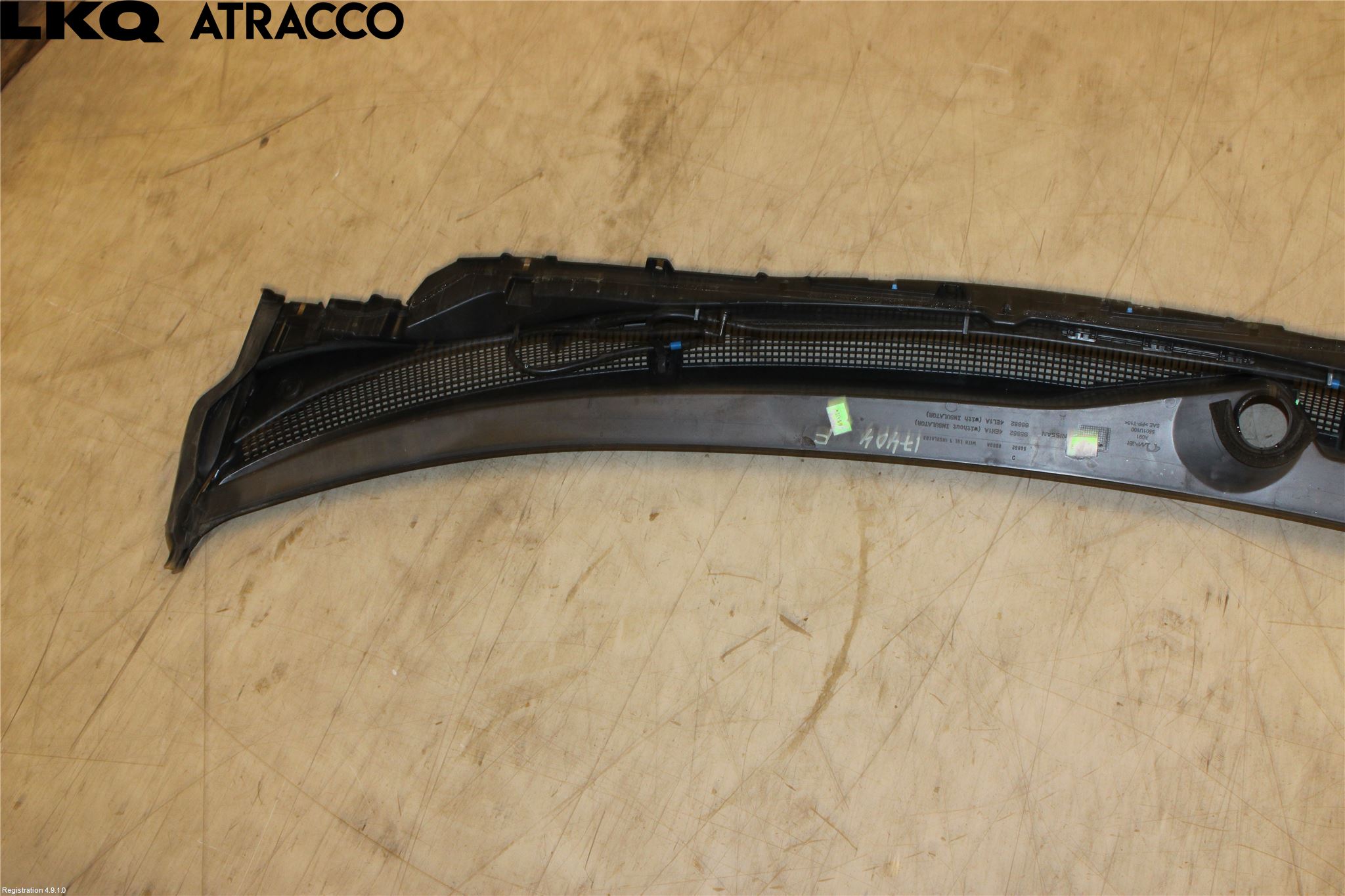 Nissan QASHQAI 14-17 Visker Deksel-Grill-Under Frr