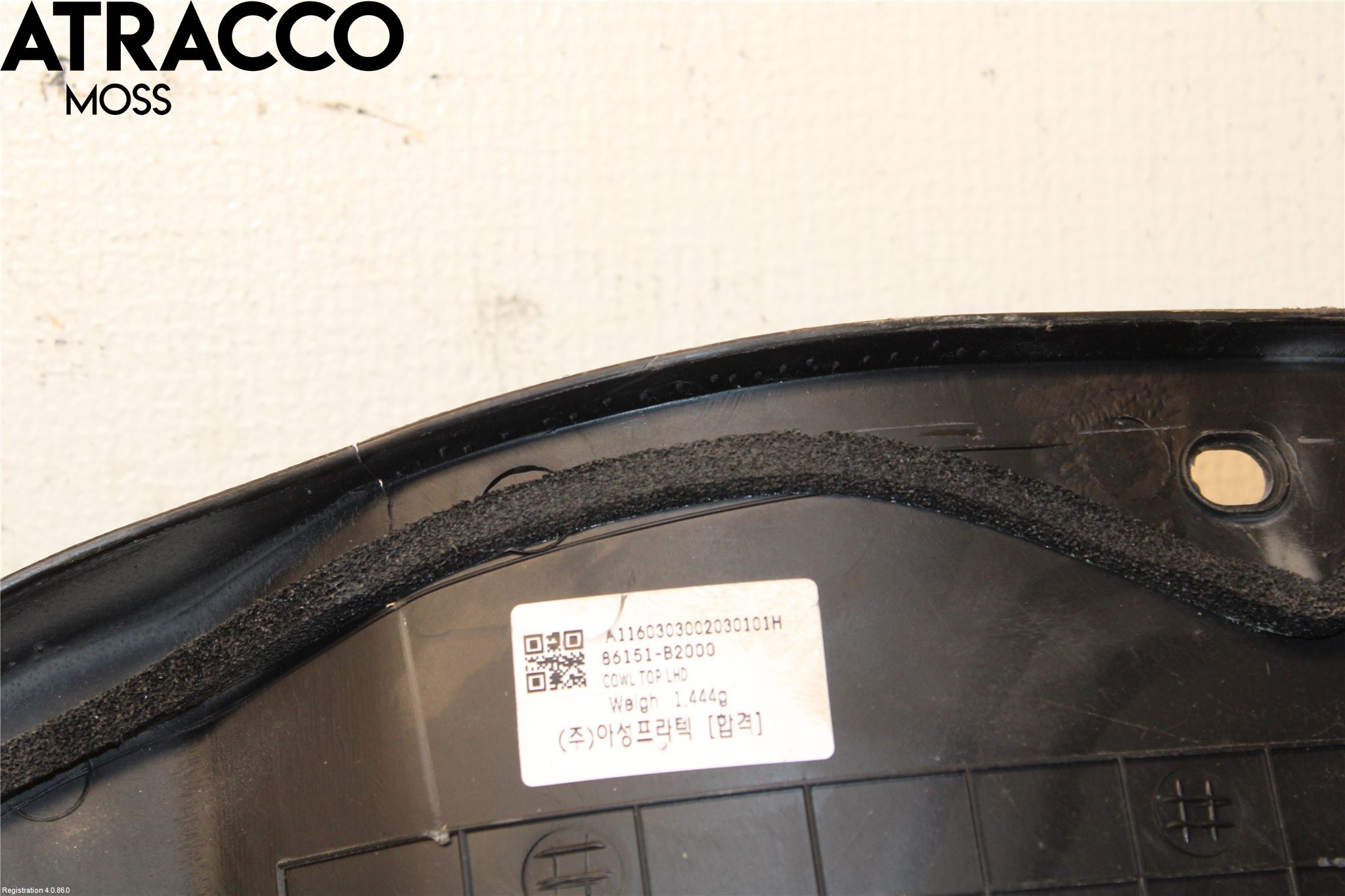 Kia SOUL 09- Visker Deksel-Grill-Under Frr