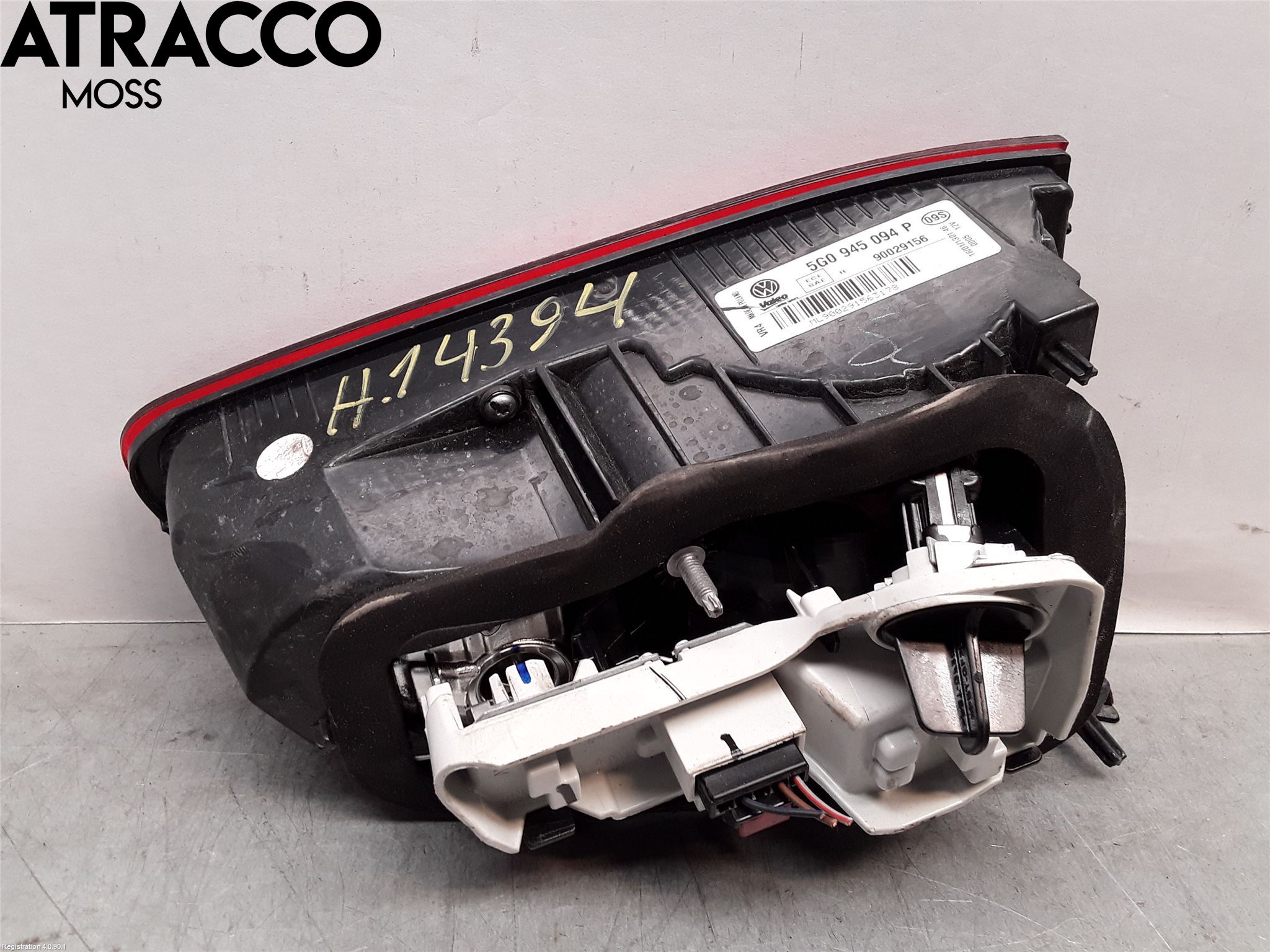 Volkswagen VW GOLF / E-GOLF VII 13-20 Baklykt Høyre  På Luke(Indre)