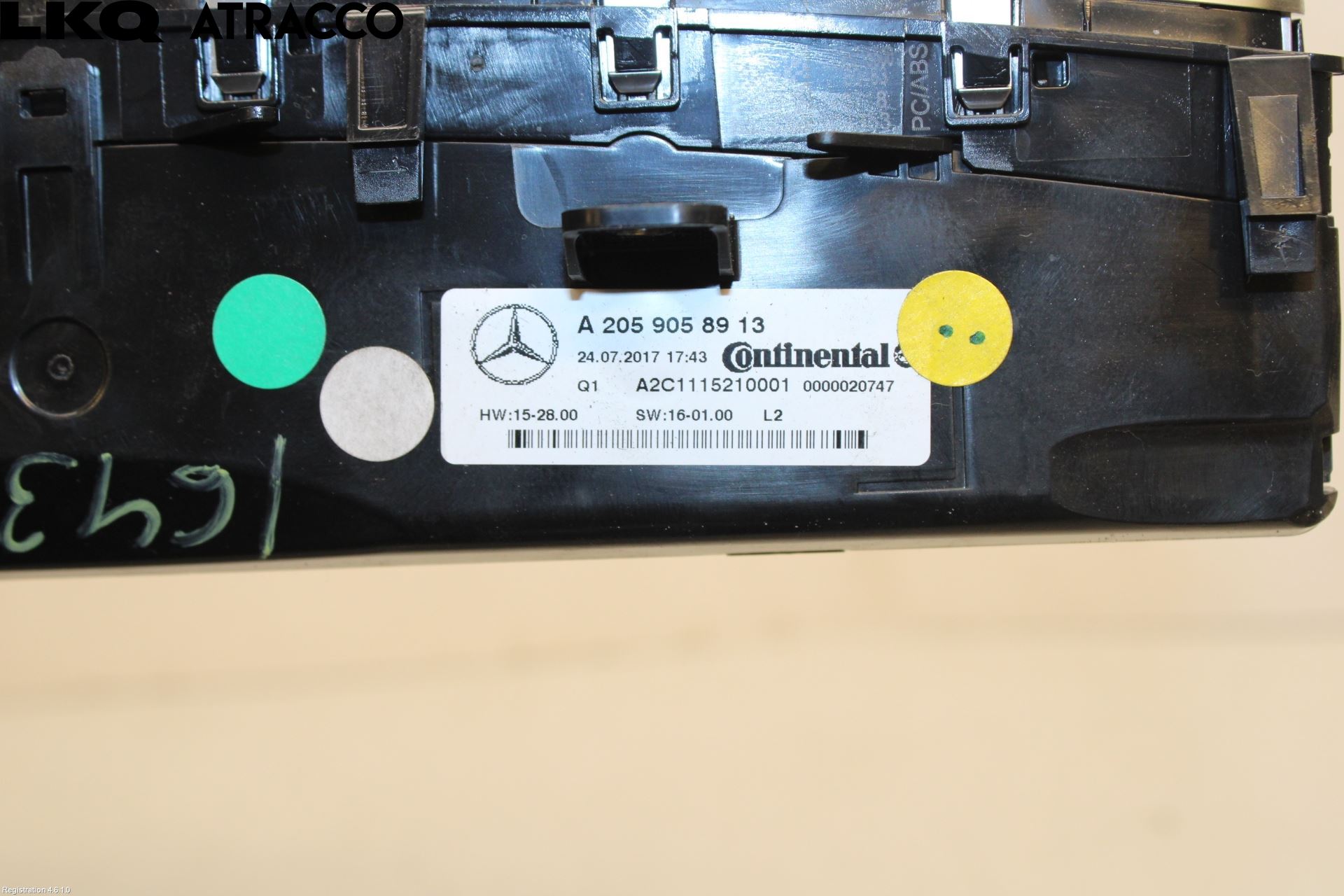 Mercedes-Benz MB C-KLASS (W205) 14-21 Varme Ac Betjening-Display