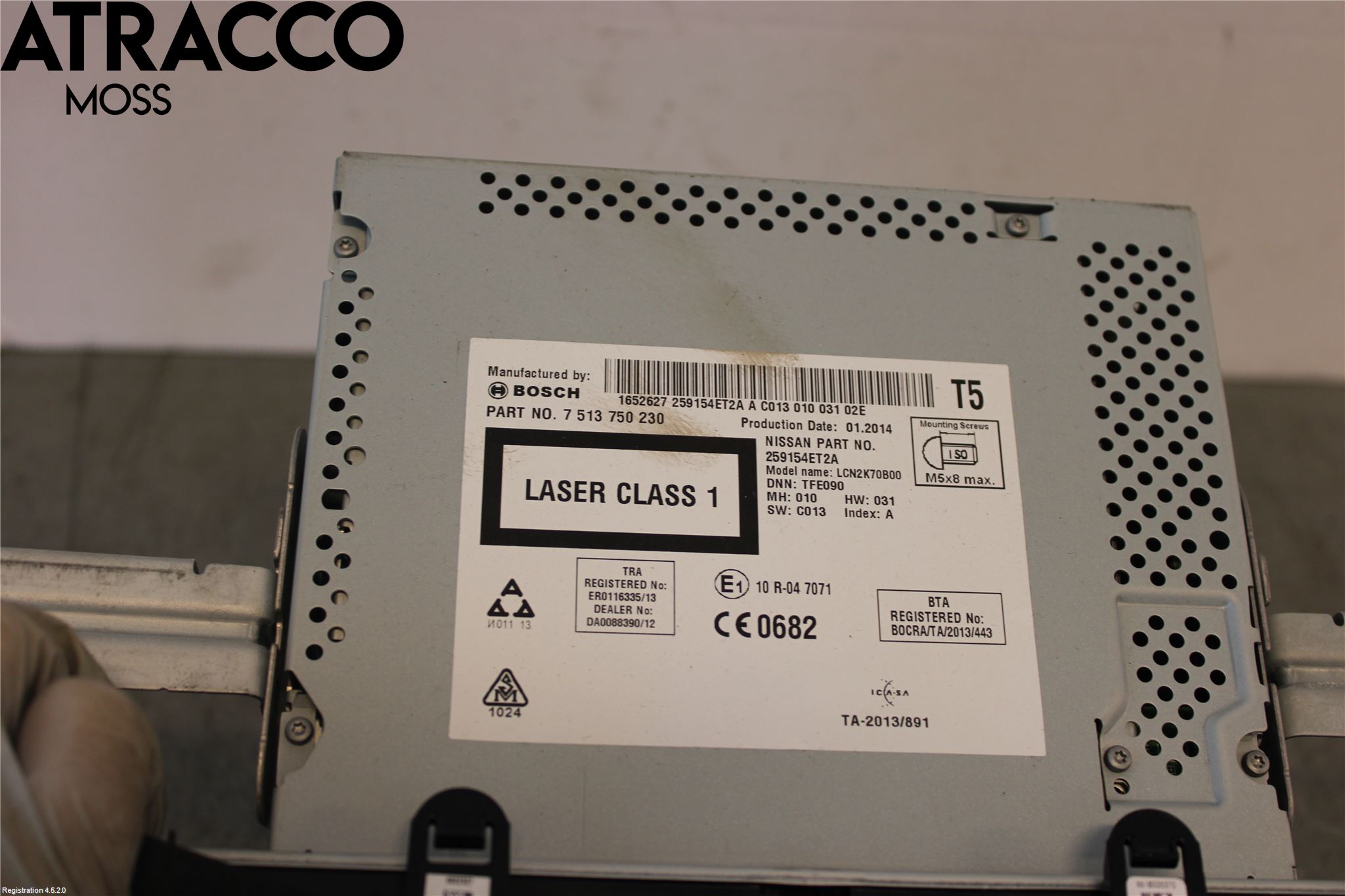 Nissan QASHQAI 14-17 Stereo Radio Med Cd