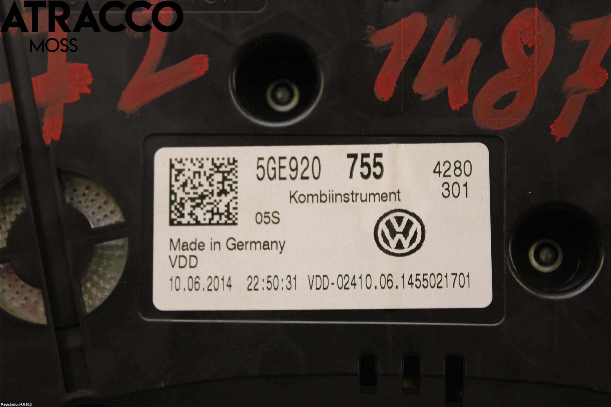 Volkswagen VW GOLF / E-GOLF VII 13-20 Instr Kombinert