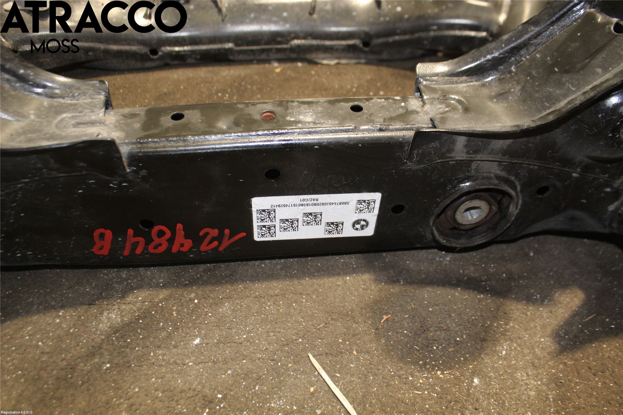 BMW X3 G01 18- Bakaksel Feste Travers-Ramme