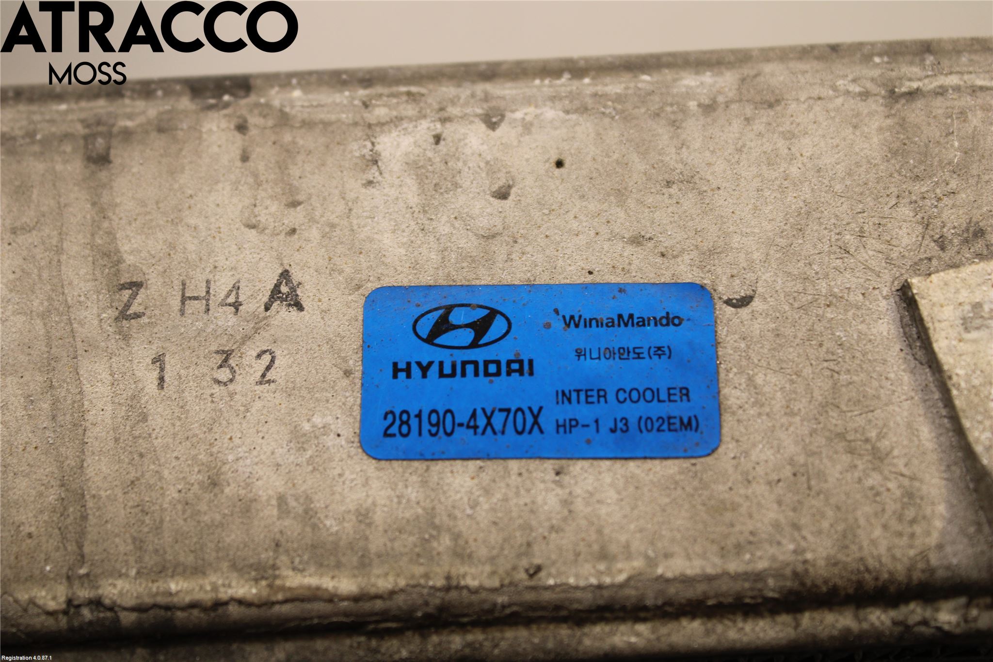 Hyundai TERRACAN Intercooler Radiator