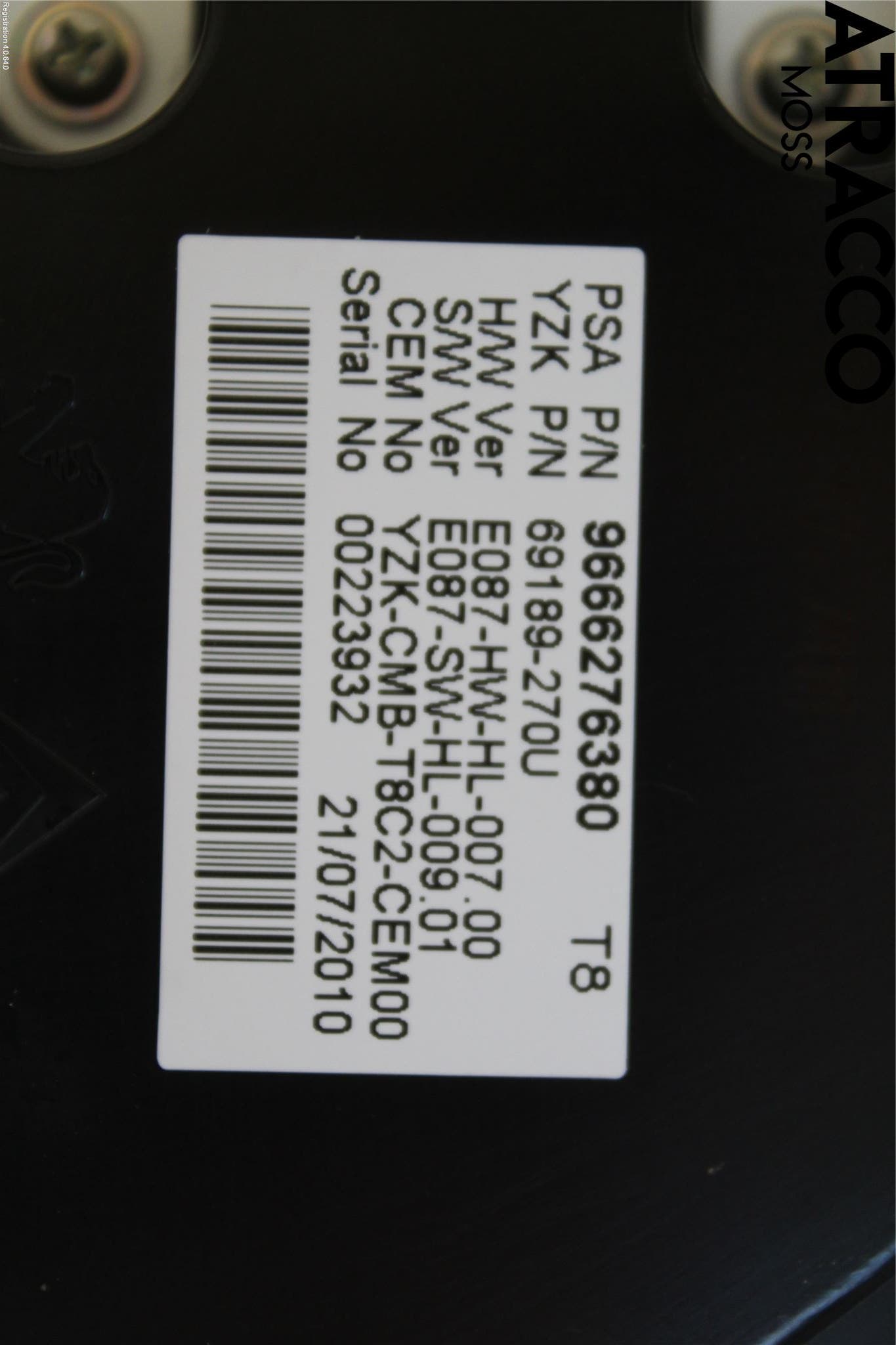 Peugeot 5008 10-16 Instr Kombinert