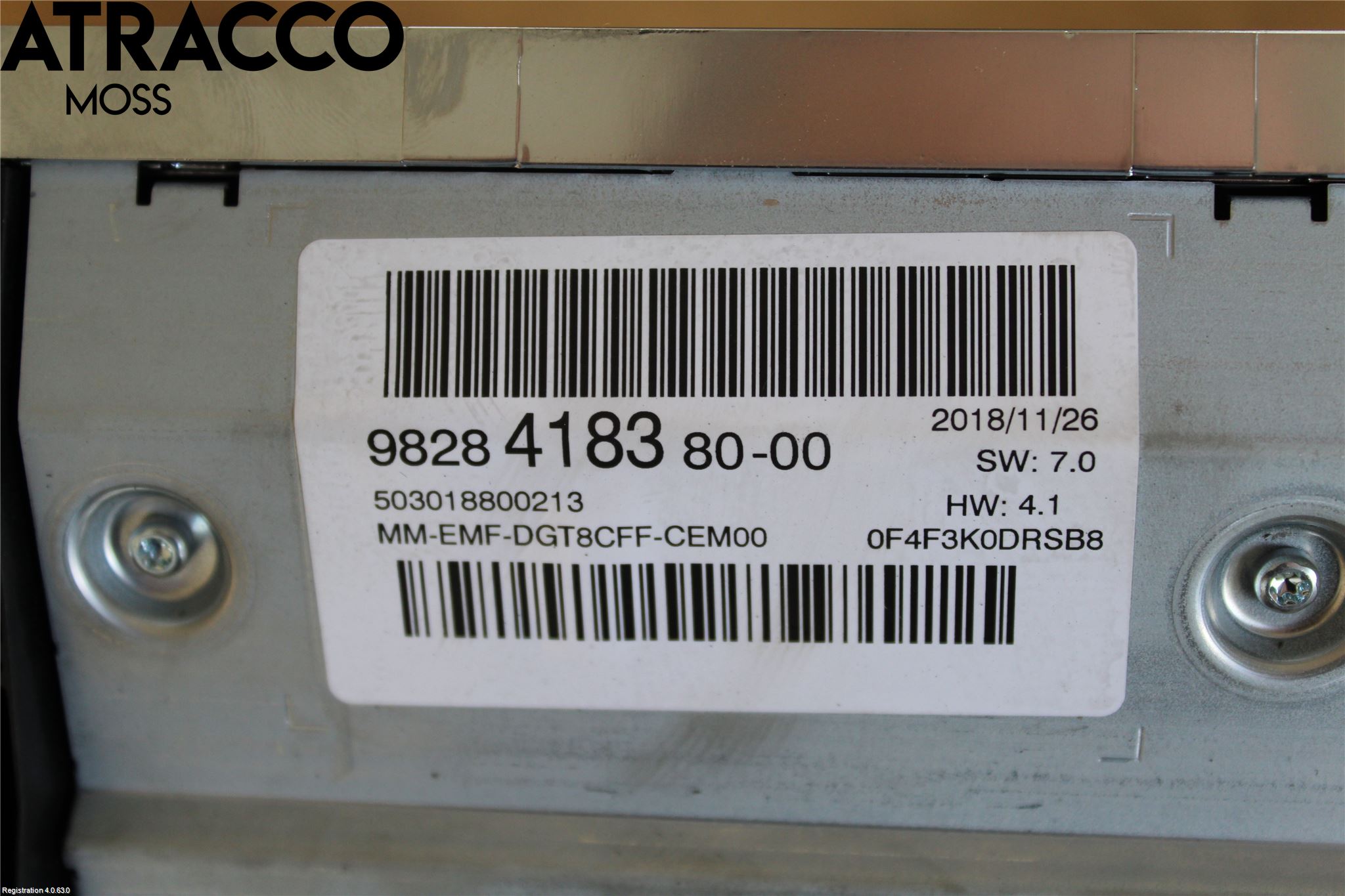 Peugeot 3008 17-24 Instr Skjerm Dvd-Gps-Ac-Tlf