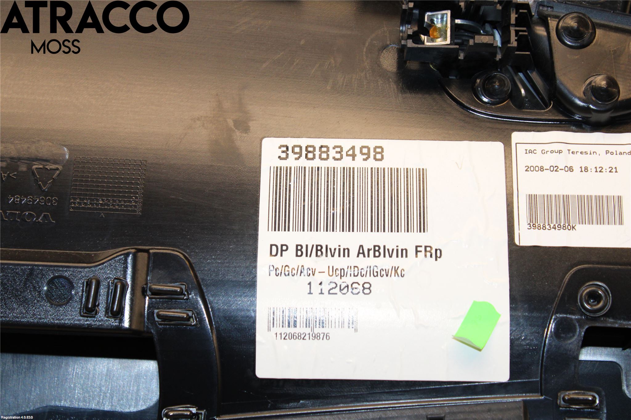 Volvo XC70 08-13 Innr Dørtrekk Høyre