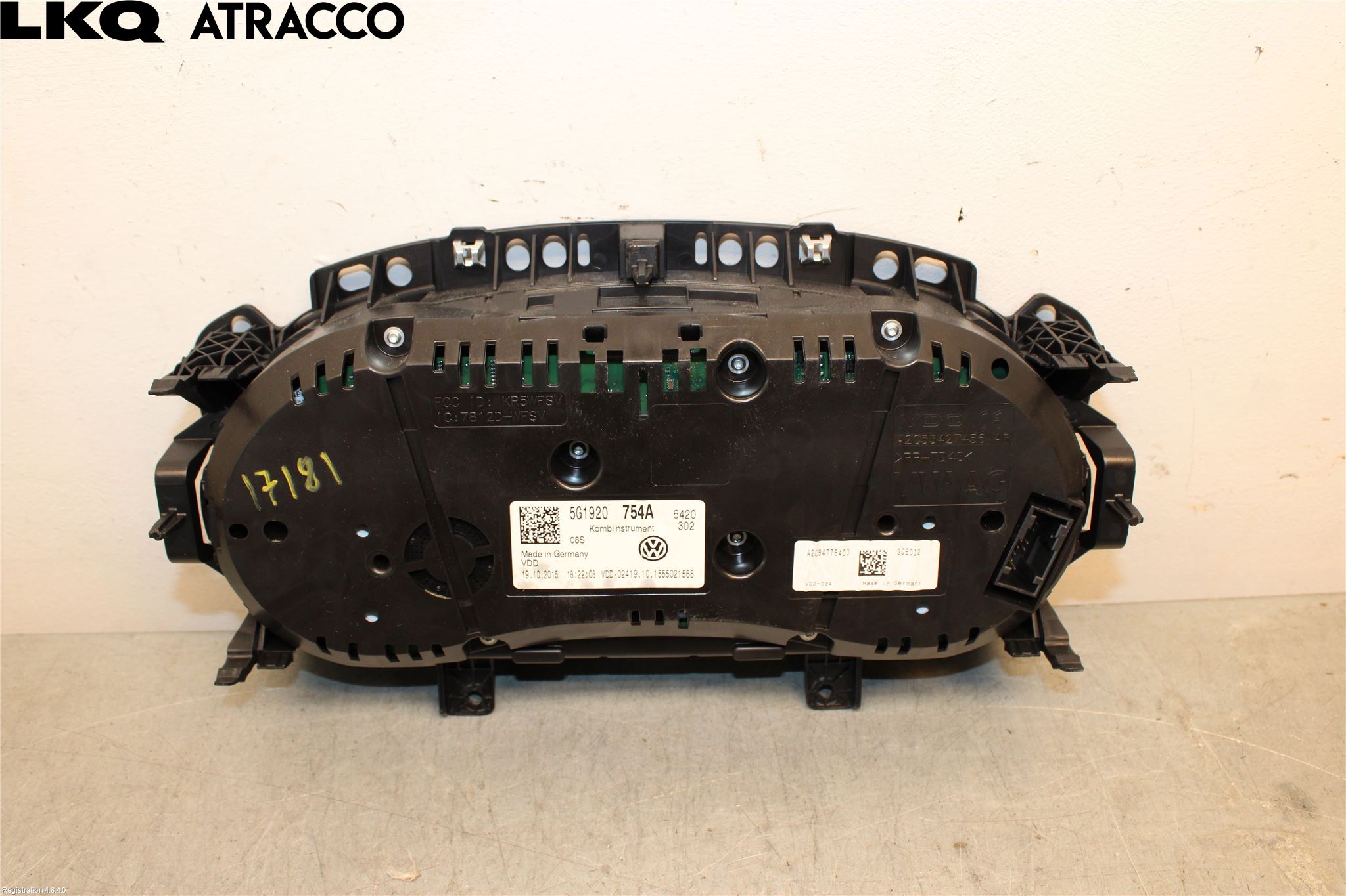 Volkswagen VW GOLF / E-GOLF VII 13-20 Instr Speedometer