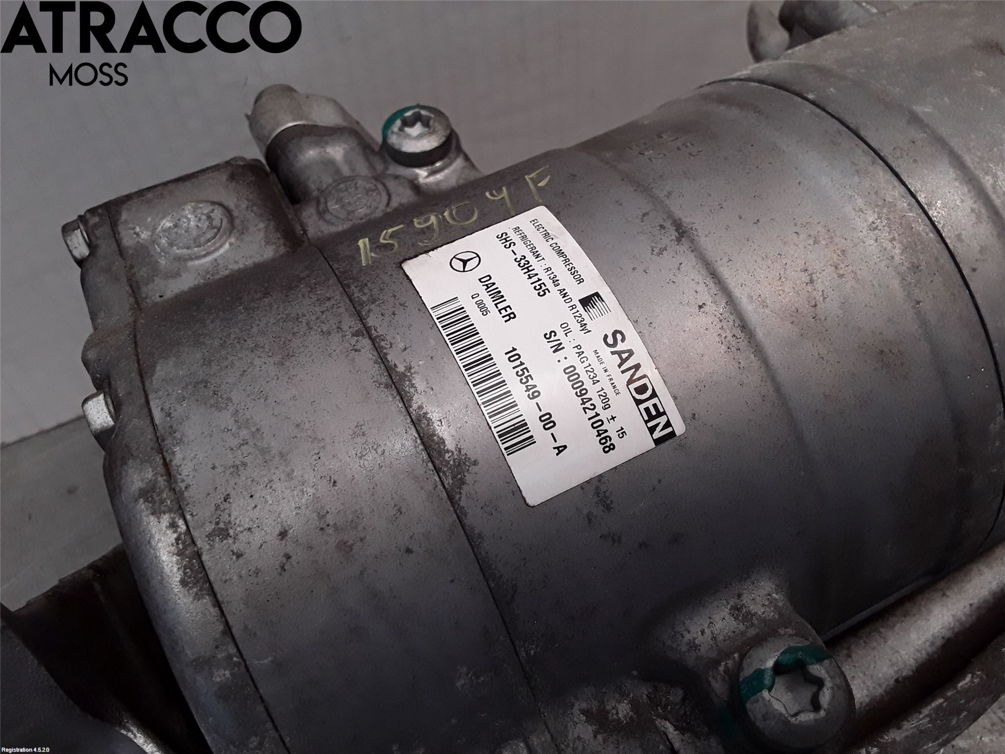 Mercedes-Benz MB B-KLASS (W246/W242) 12-19 Varme Ac Kompressor