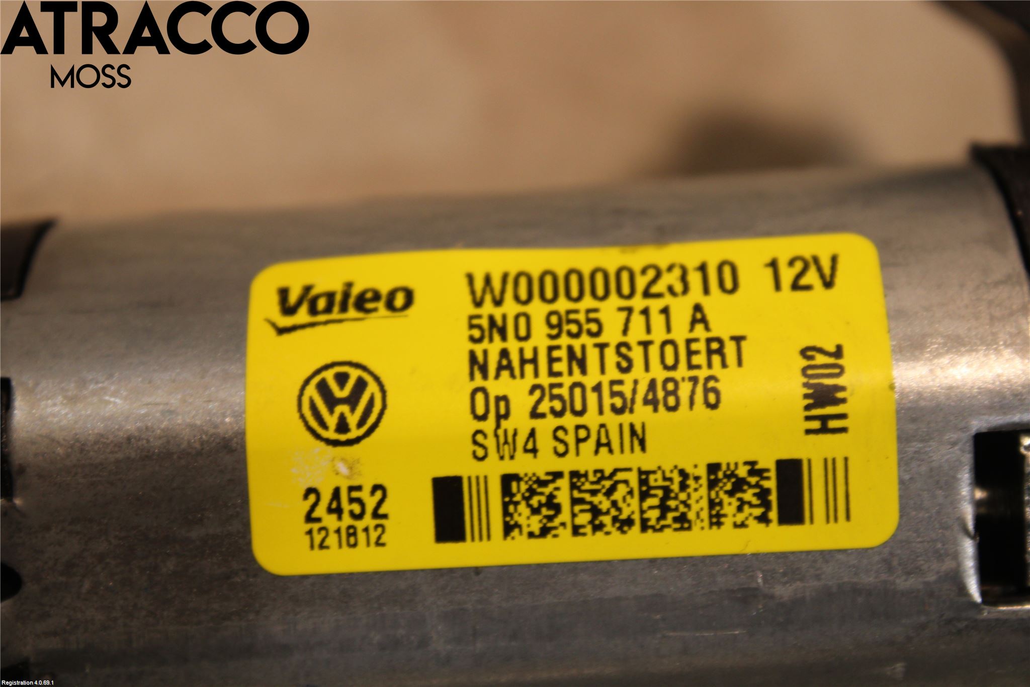 Volkswagen VW TIGUAN 07-16 Viskermotor Bakluke