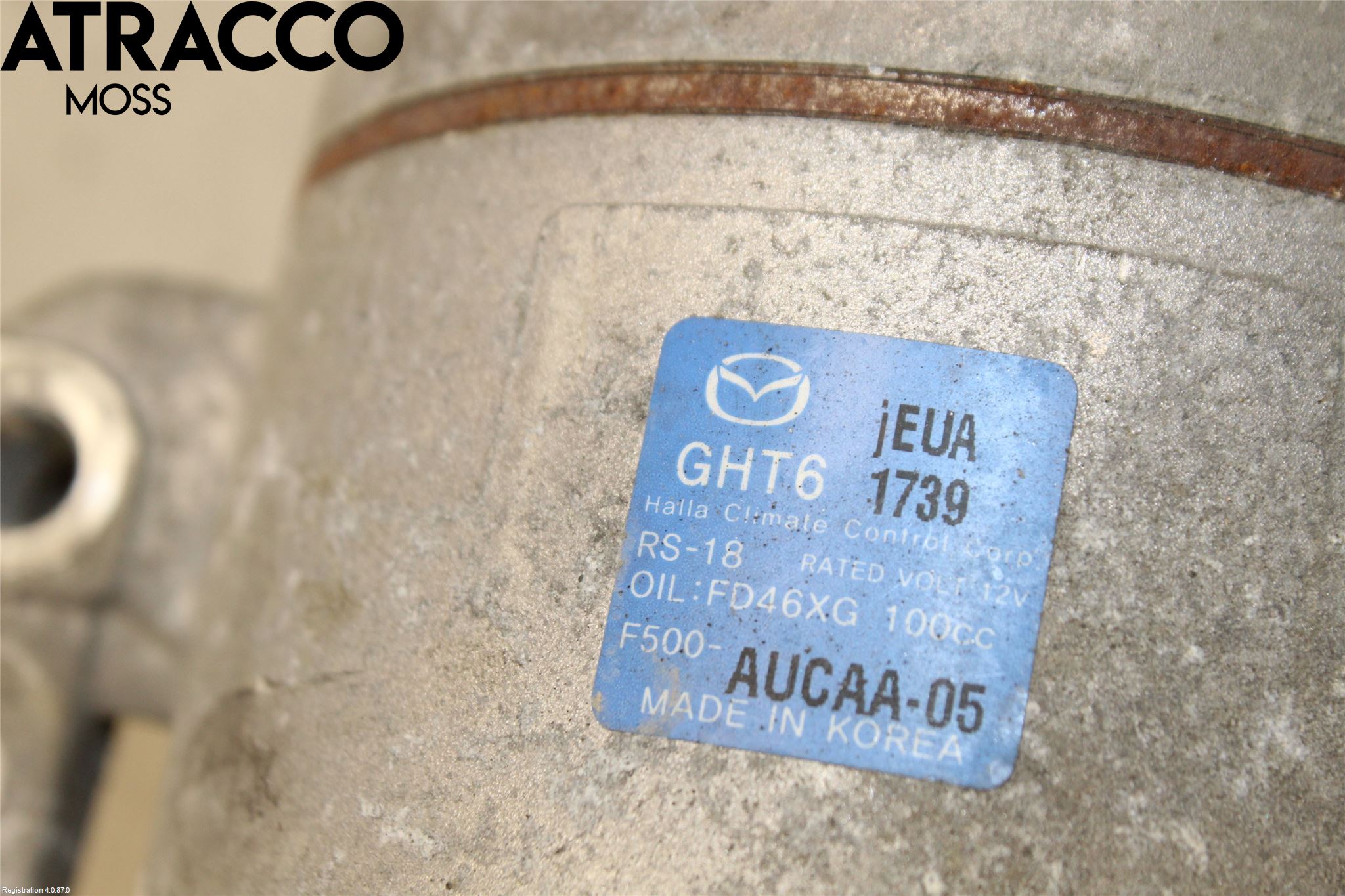 Mazda 6 13- Varme Ac Kompressor