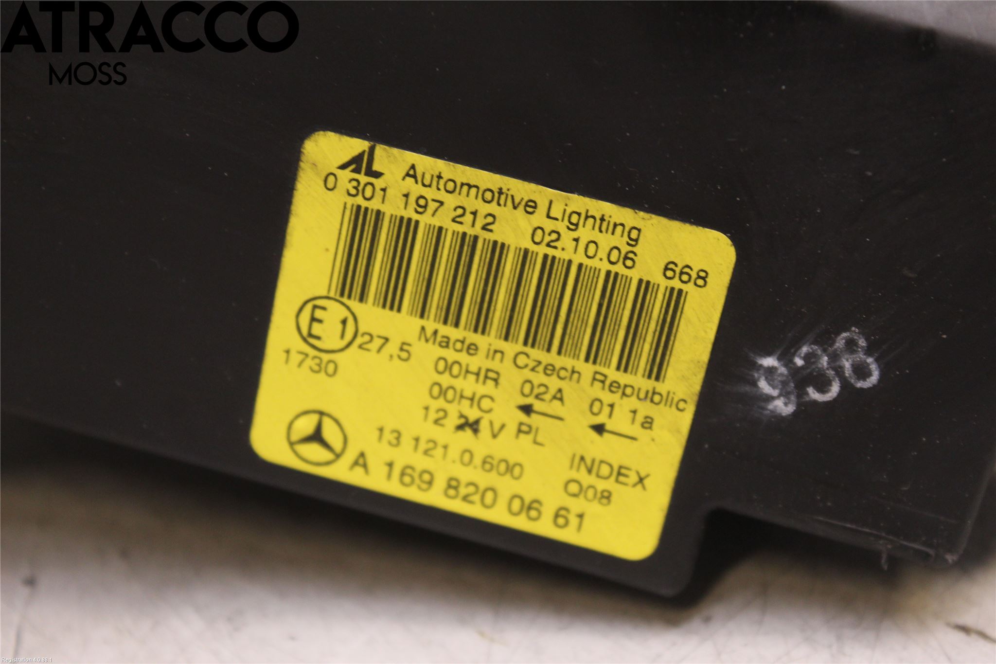 Mercedes-Benz MB A-KLASS (W169) 04-12 Frontlykt Høyre