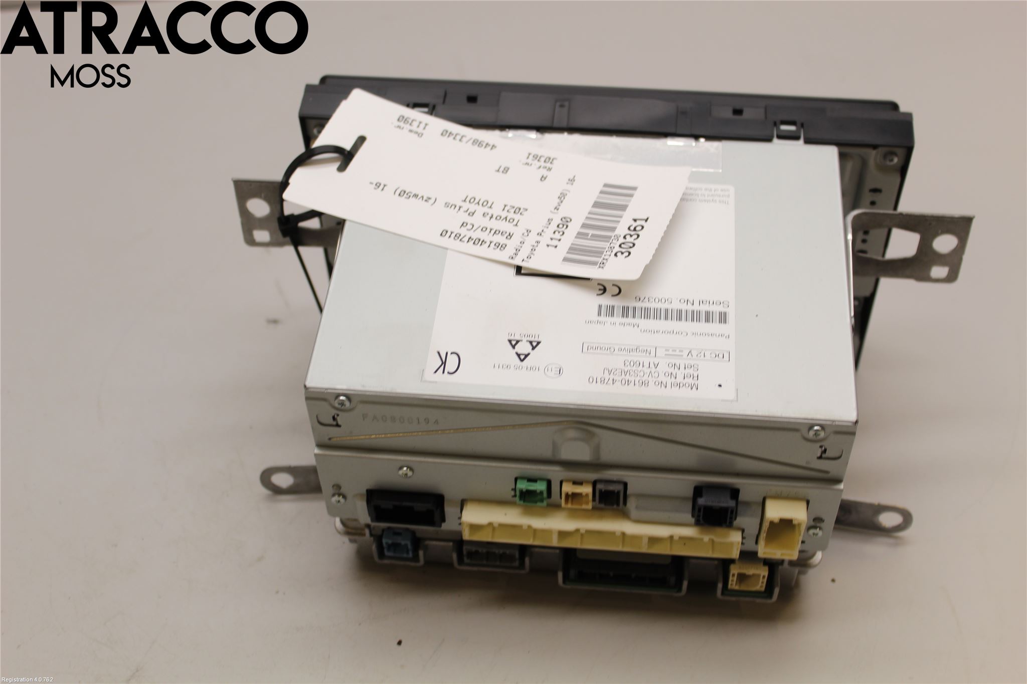 Toyota PRIUS (ZVW50) 16-21 Stereo Radio Med Cd