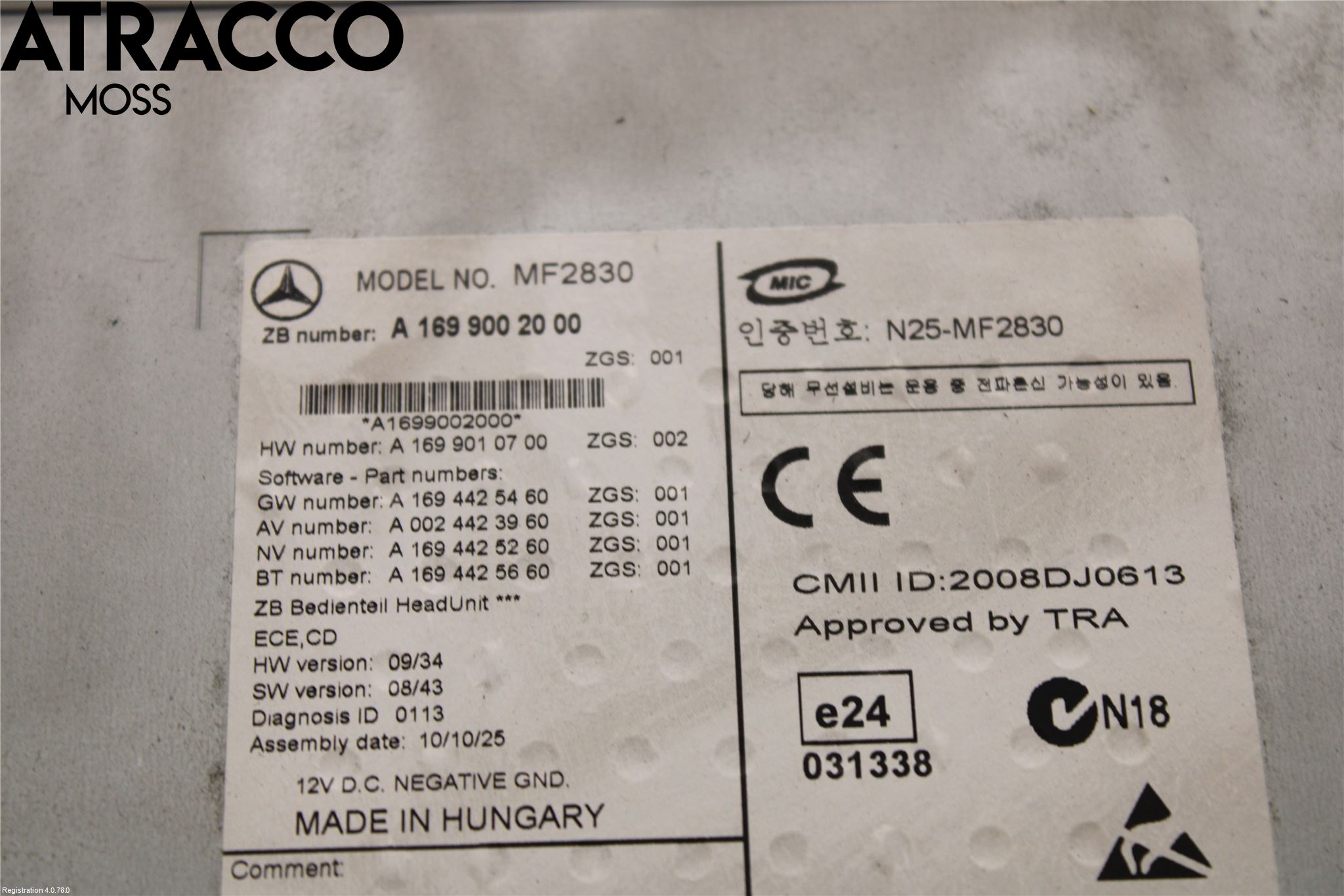 Mercedes-Benz MB SPRINTER (W907/W910) 19- Stereo Radio Med Cd