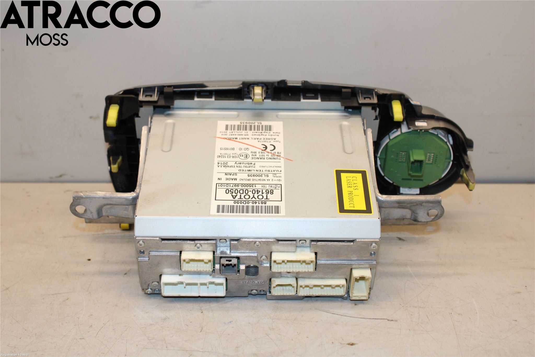 Toyota YARIS XP130 12-14 Stereo Radio Med Cd