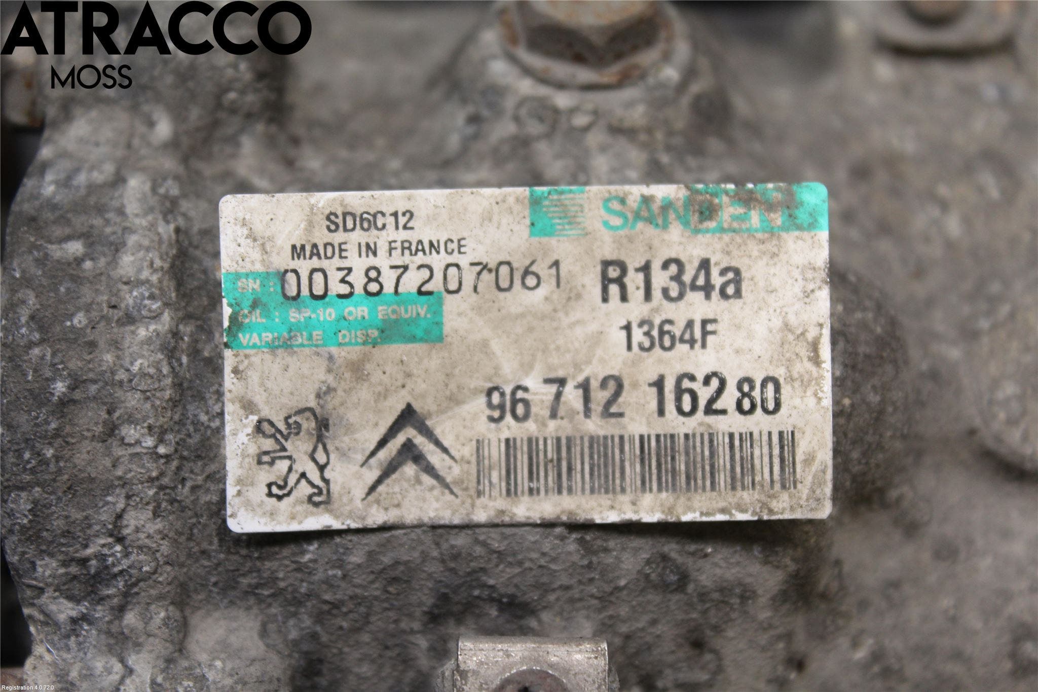 Citroen BERLINGO 08-18 Varme Ac Kompressor