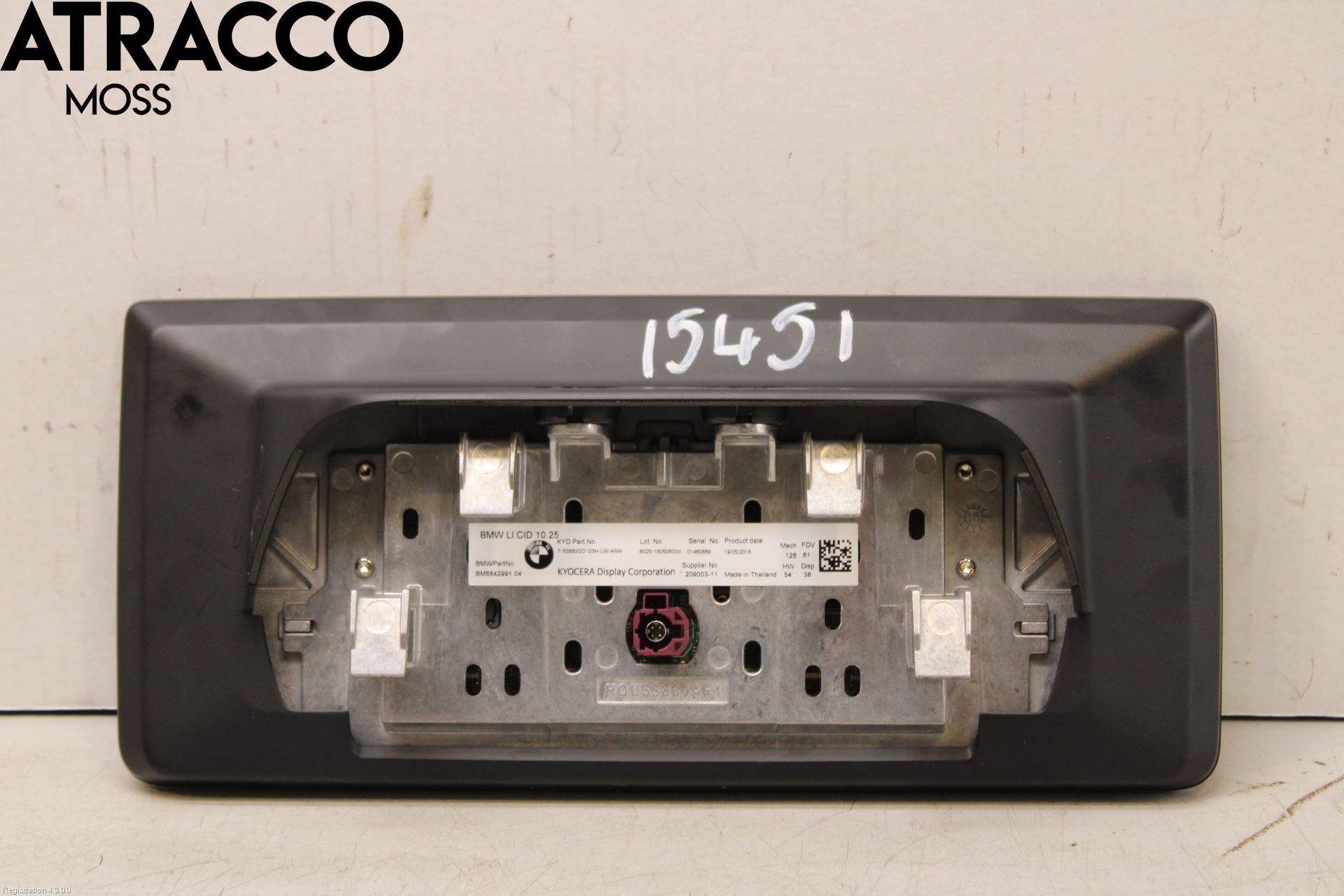 BMW i3 I01 13-22 Multifunktionsdisplay