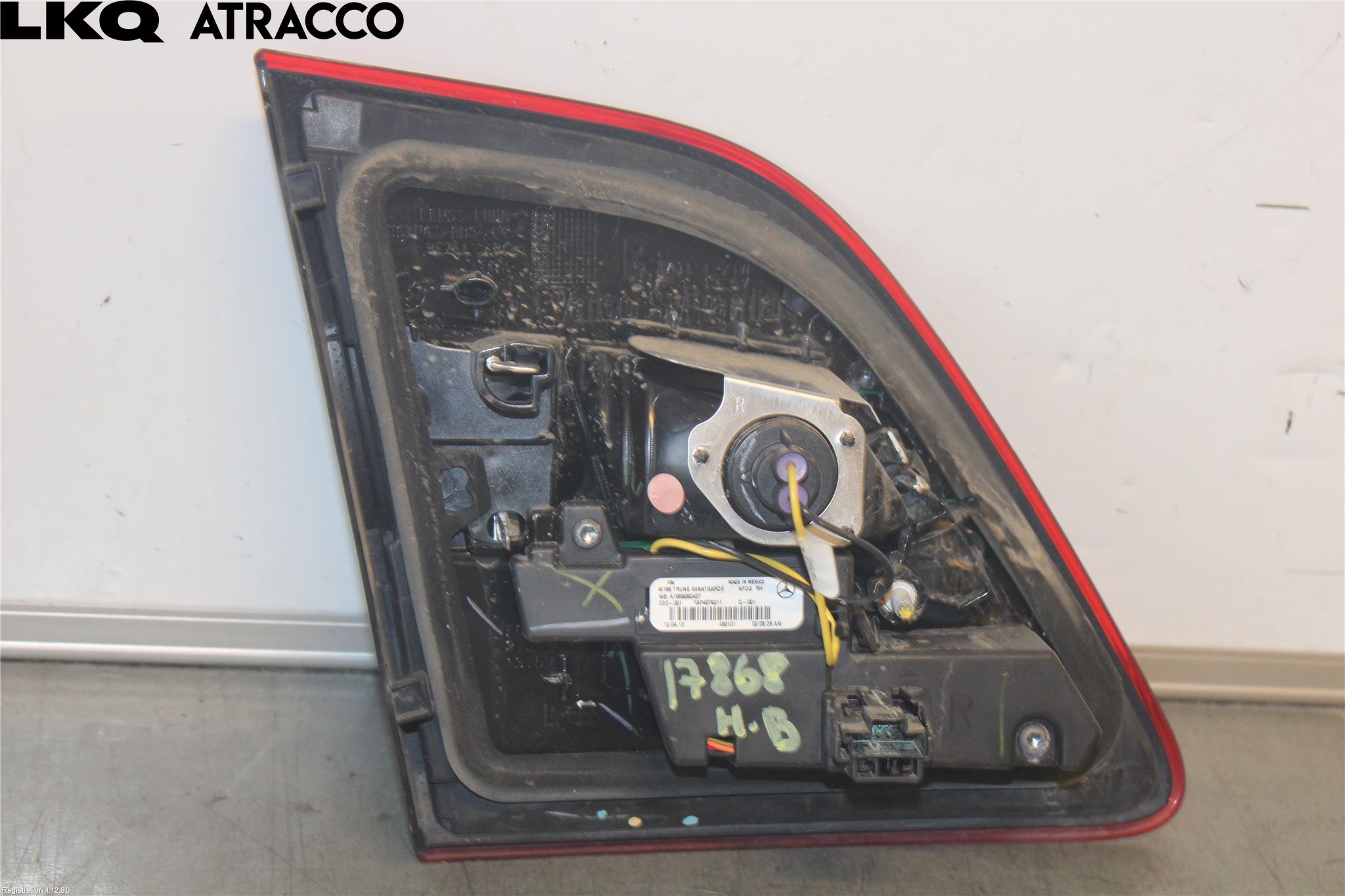 Mercedes-Benz MB GL/GLS-KLASS (X166) 12-19 Baklykt Høyre  På Luke(Indre)