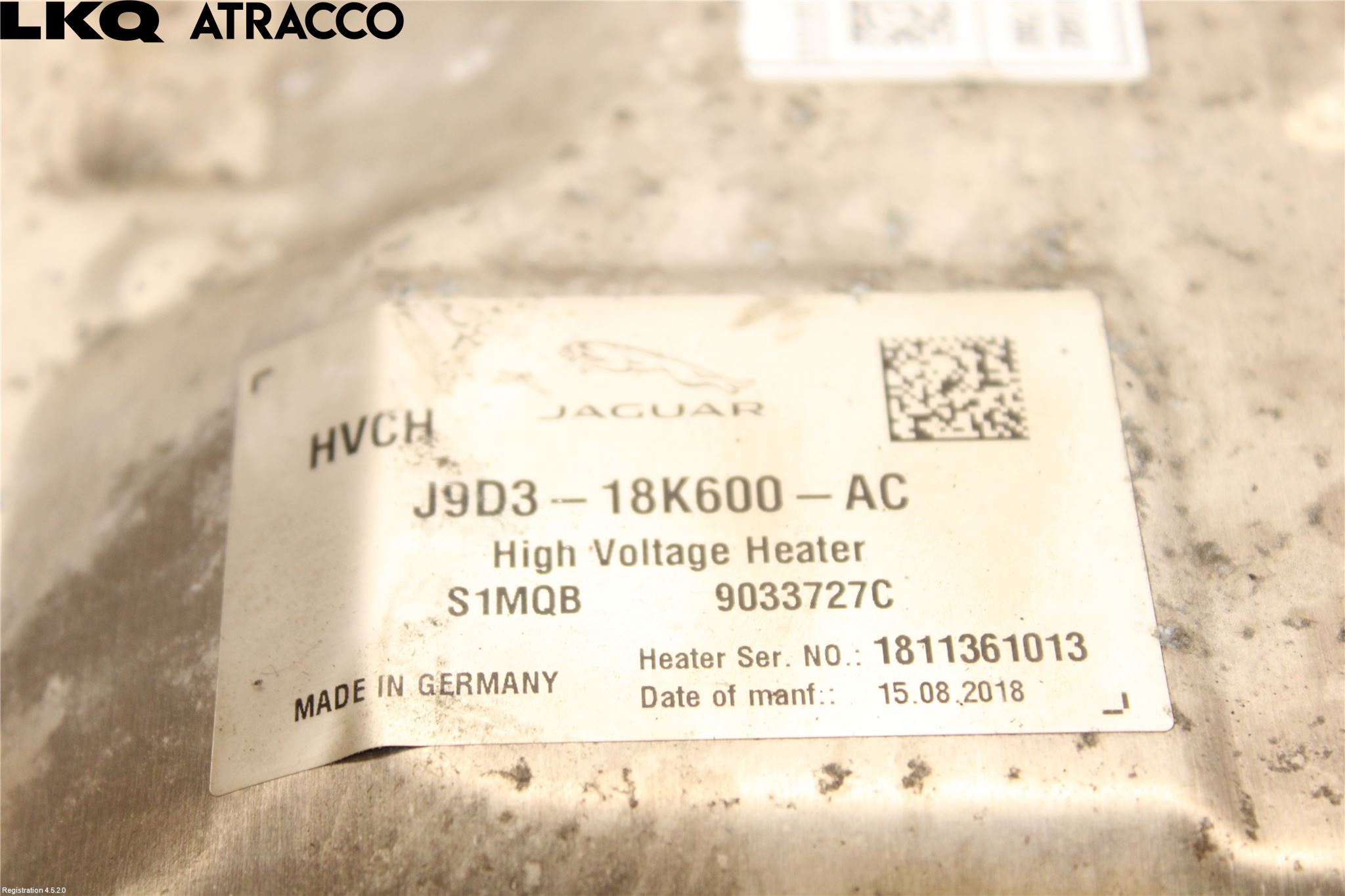 Jaguar I-PACE 18- Värme Cellpaket/Elektriskt