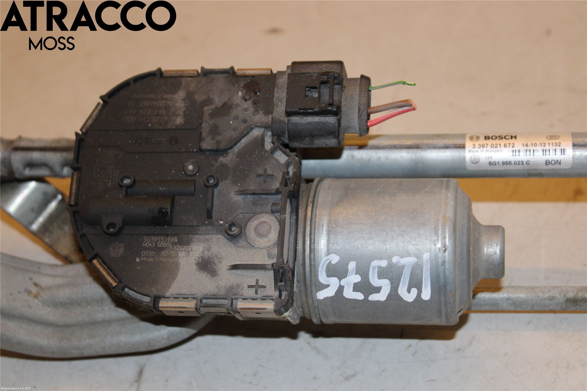 Volkswagen VW GOLF / E-GOLF VII 13-20 Viskermotor Frontrute