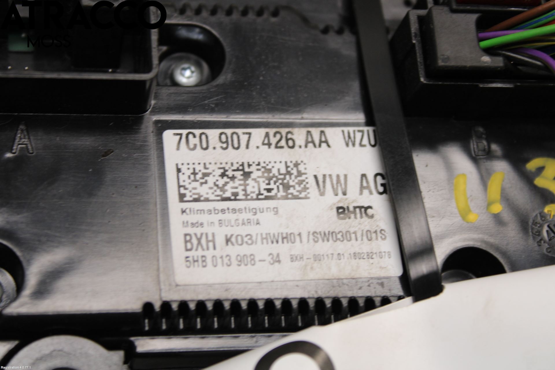 Volkswagen VW CRAFTER II / E-CRAFTER 17- Varme Ac Betjening-Display