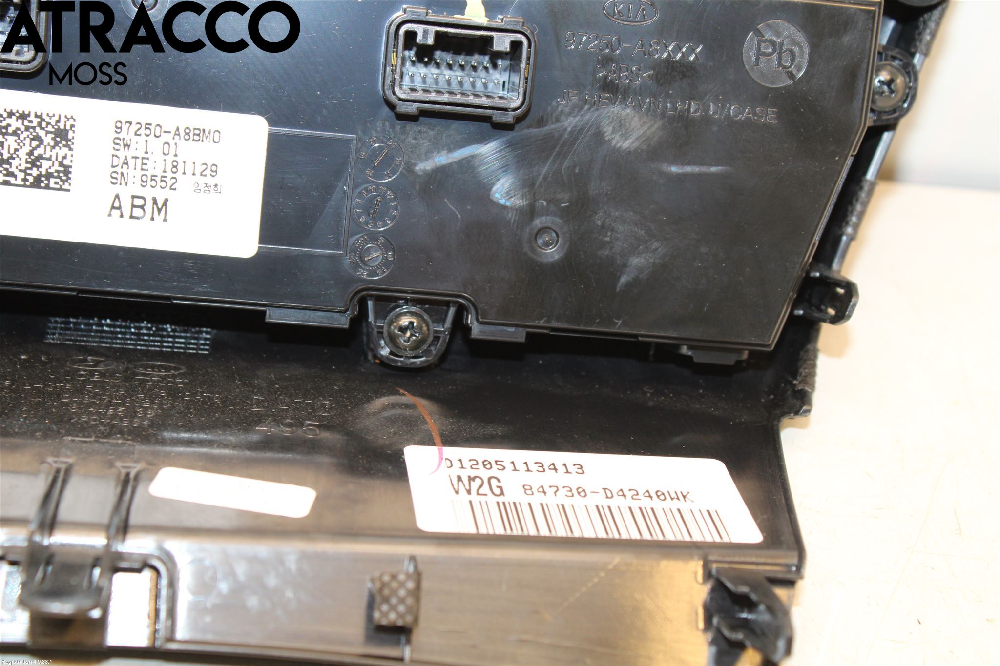 Kia OPTIMA 16-20 Varme Ac Betjening-Display