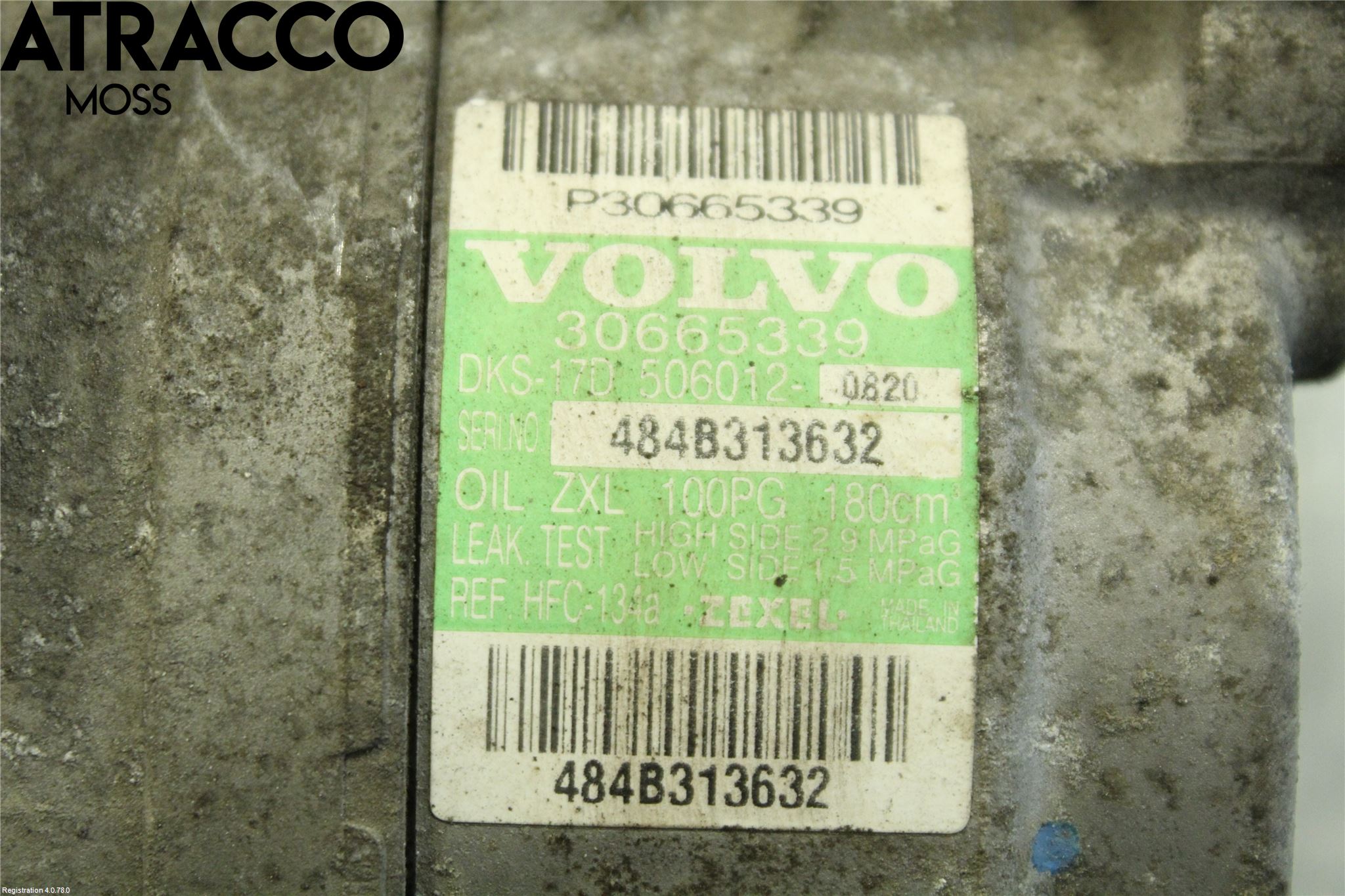 Volvo XC70 05-07 Varme Ac Kompressor