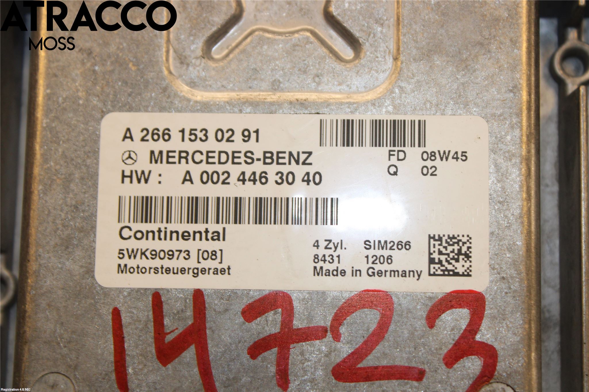 Mercedes-Benz MB B-KLASS (W245) 05-12 Styreenhet Innsprøytning