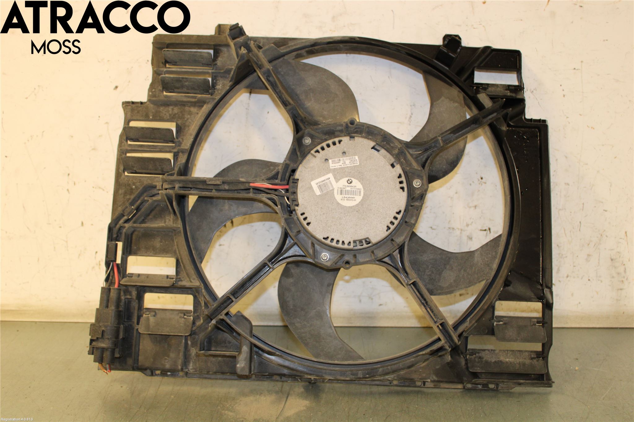 BMW 5 E60/61 Sed/Tou 02-10 Kjølevifte Elektrisk