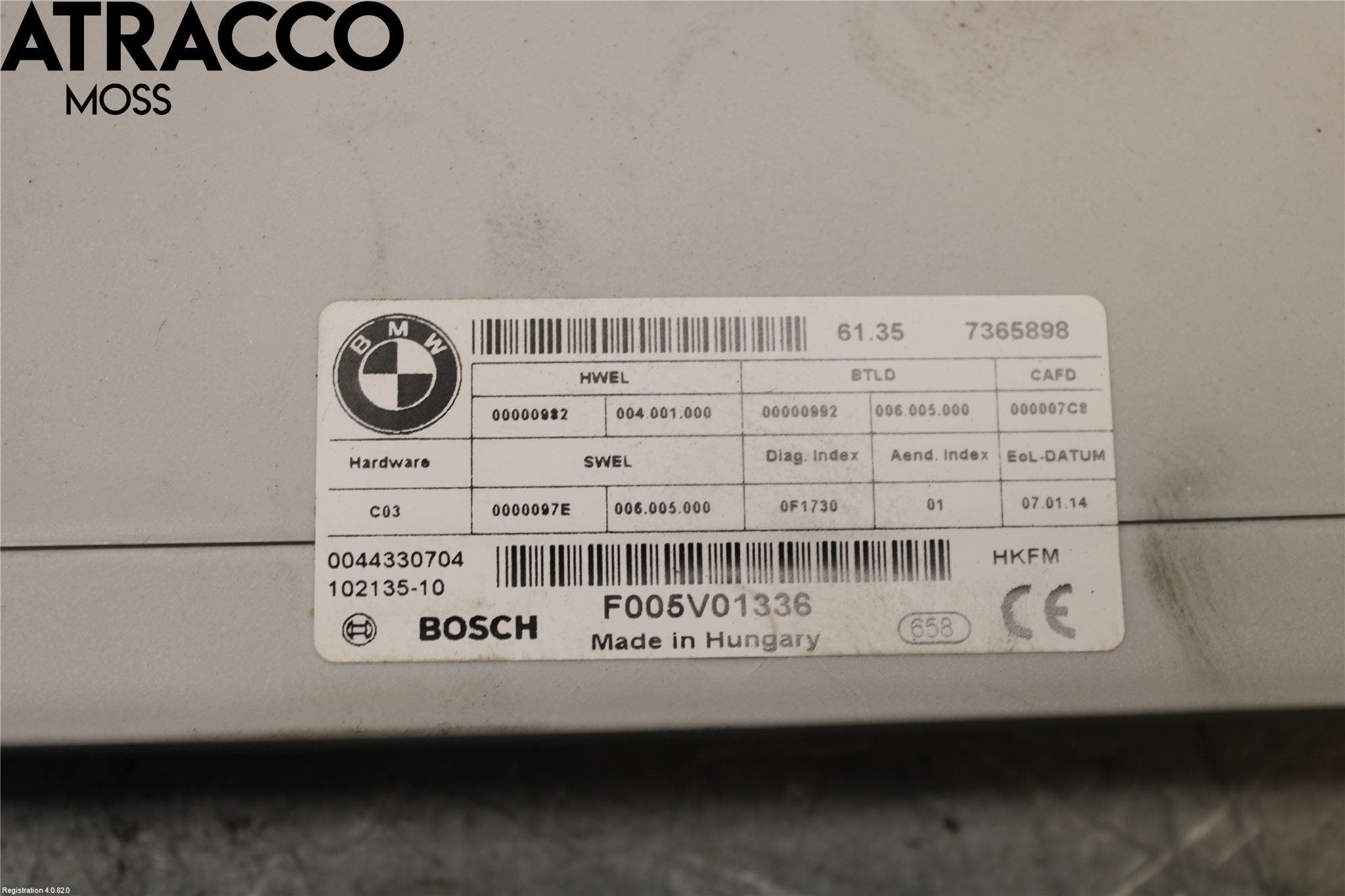 BMW 5 F10/F11/F18 09-17 Styreenhet Øvrig