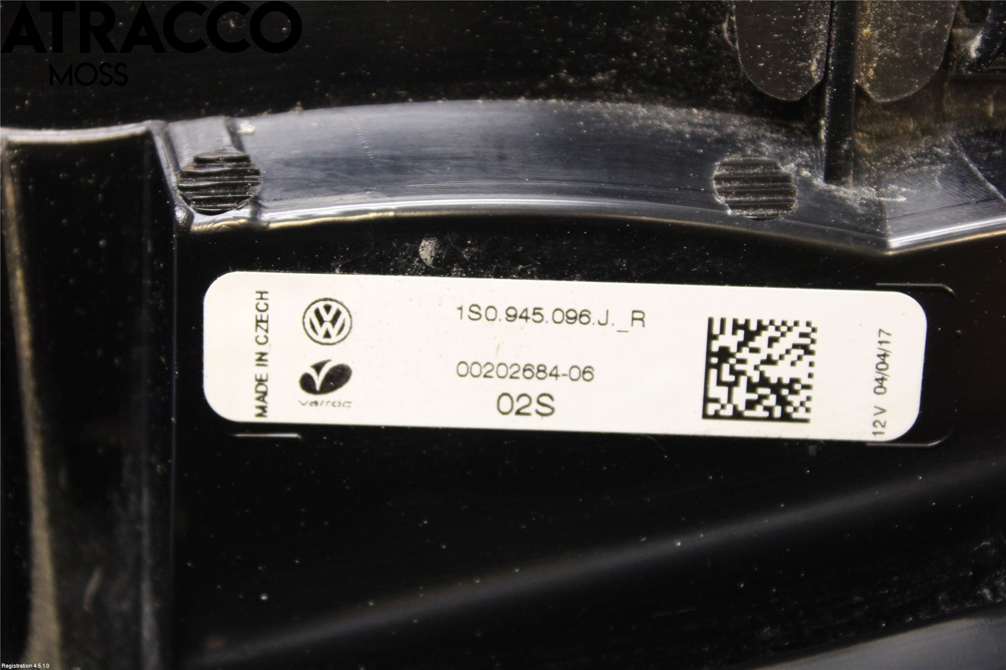 Volkswagen VW UP! / E-UP! Baklykt Høyre