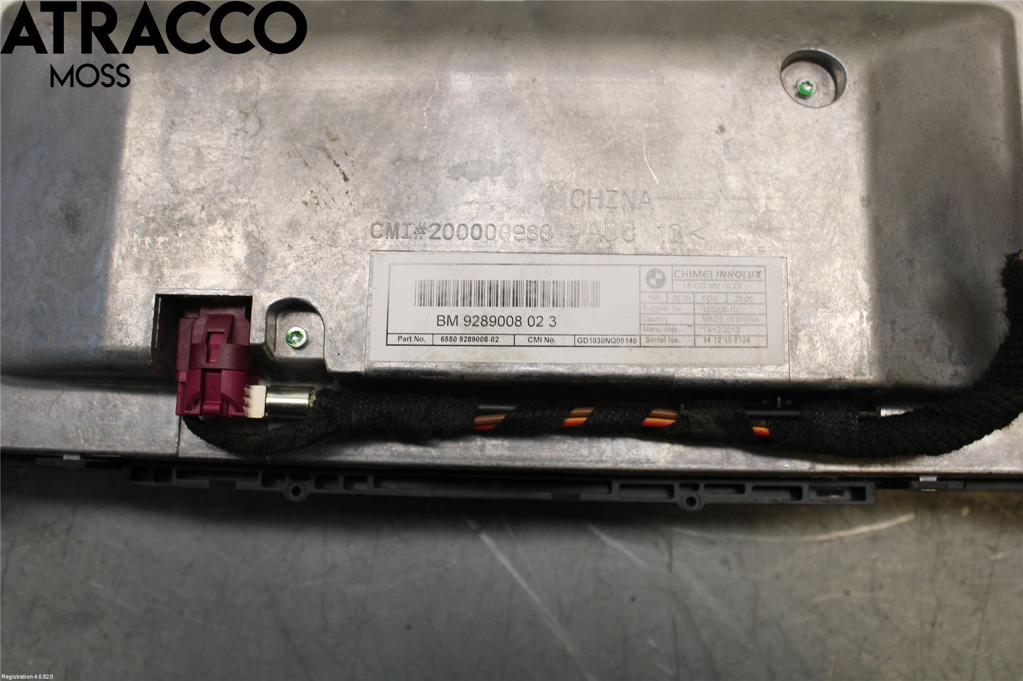 BMW 5 F10/F11/F18 09-17 Instr Skjerm Dvd-Gps-Ac-Tlf