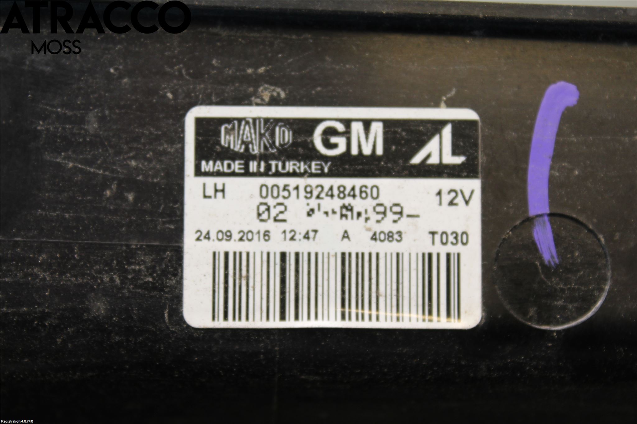 Opel COMBO D 12-18 Baklykt Venstre